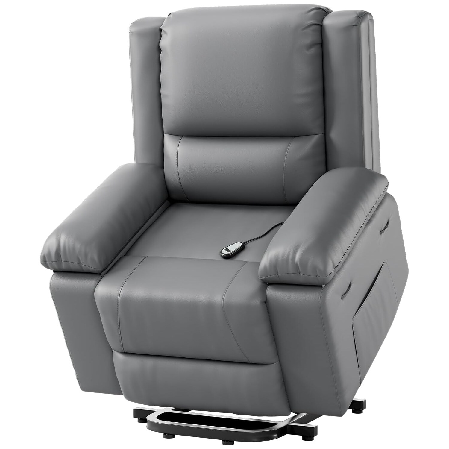 Der Rose LMXPHO-334H-0911F9NS Power Lift Chair with Massage and Heat for Living Room (Gray/Large)