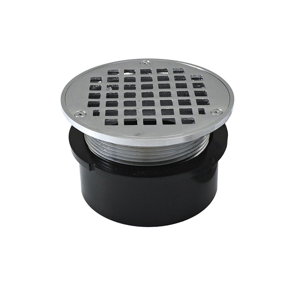 Jones Stephens 4-in Abs Hub Fit Floor Drain Base with 3-1/2-in Metal ...