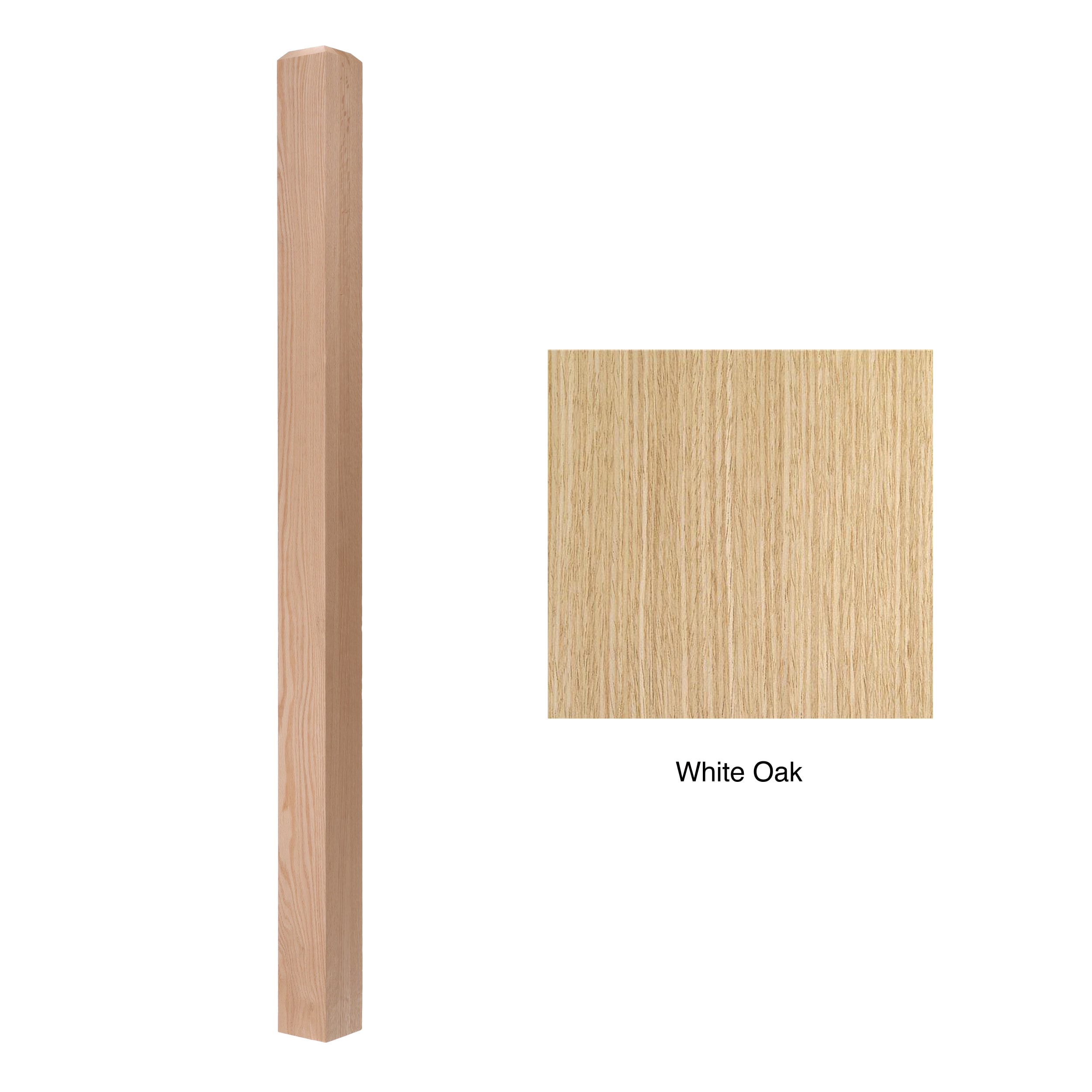 RELIABILT WG350CT56WHTOAK Interior-Stairpart-Newel-Posts - View #3