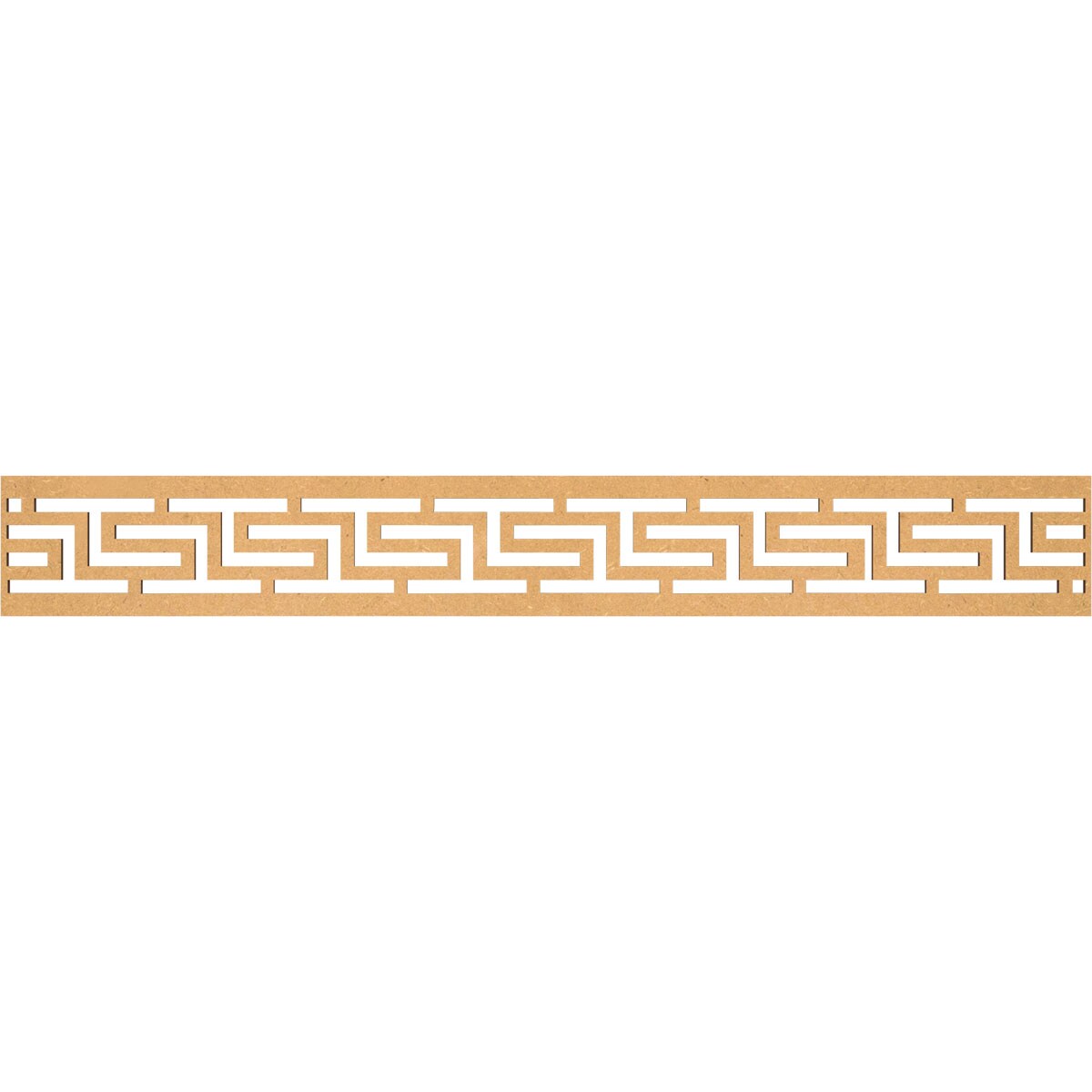Ekena Millwork MLDA06X46TULMF Tulum Fretwork Flat Trim 6-in x 3.86-ft Brown Unfinished 2157680 Pierced Wall Panel Moulding