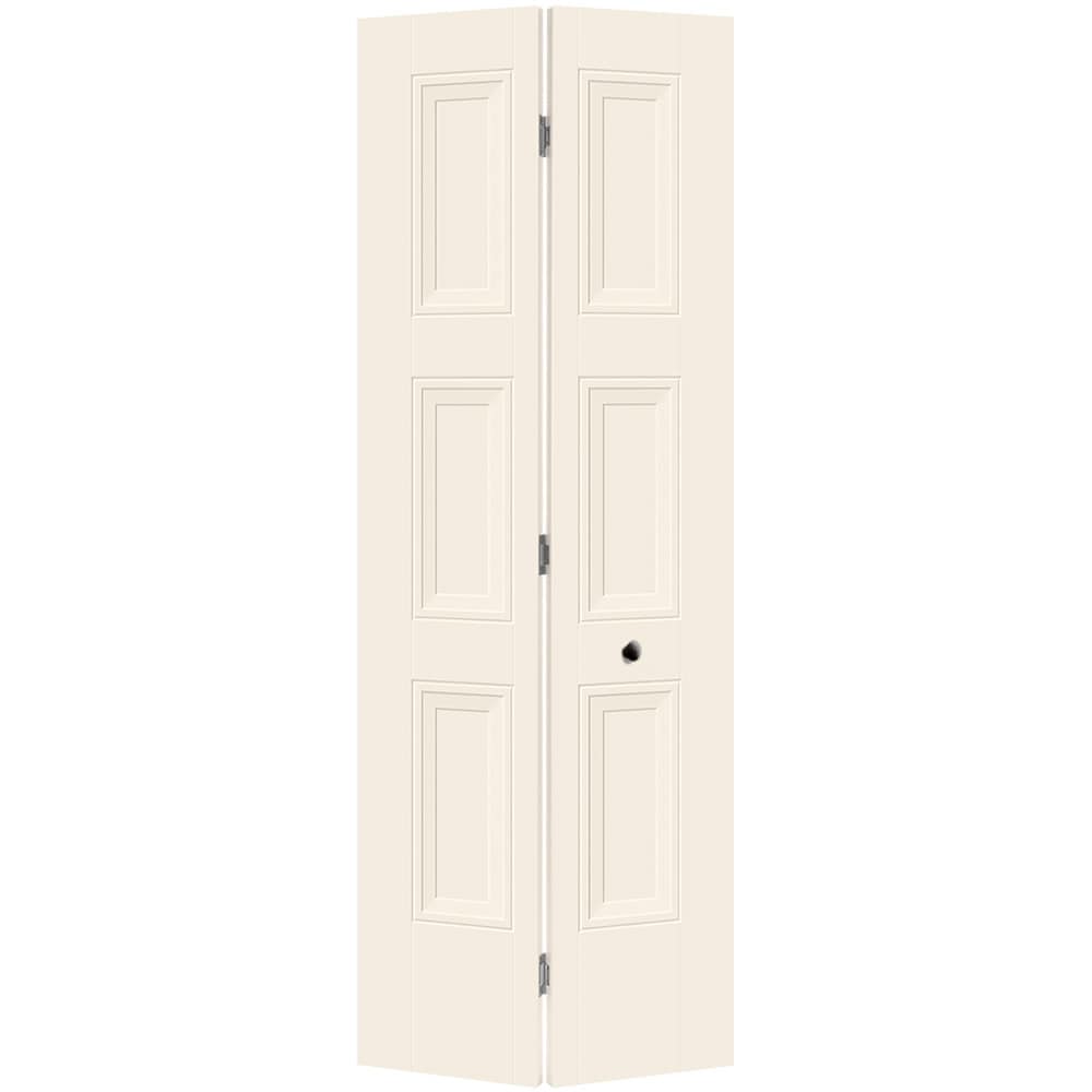 Masonite 1573058 Livingston 30-in x 80-in Moonglow 3-panel Smooth Hollow core Prefinished Molded composite Closet Bifold Door ( Hardware Included )
