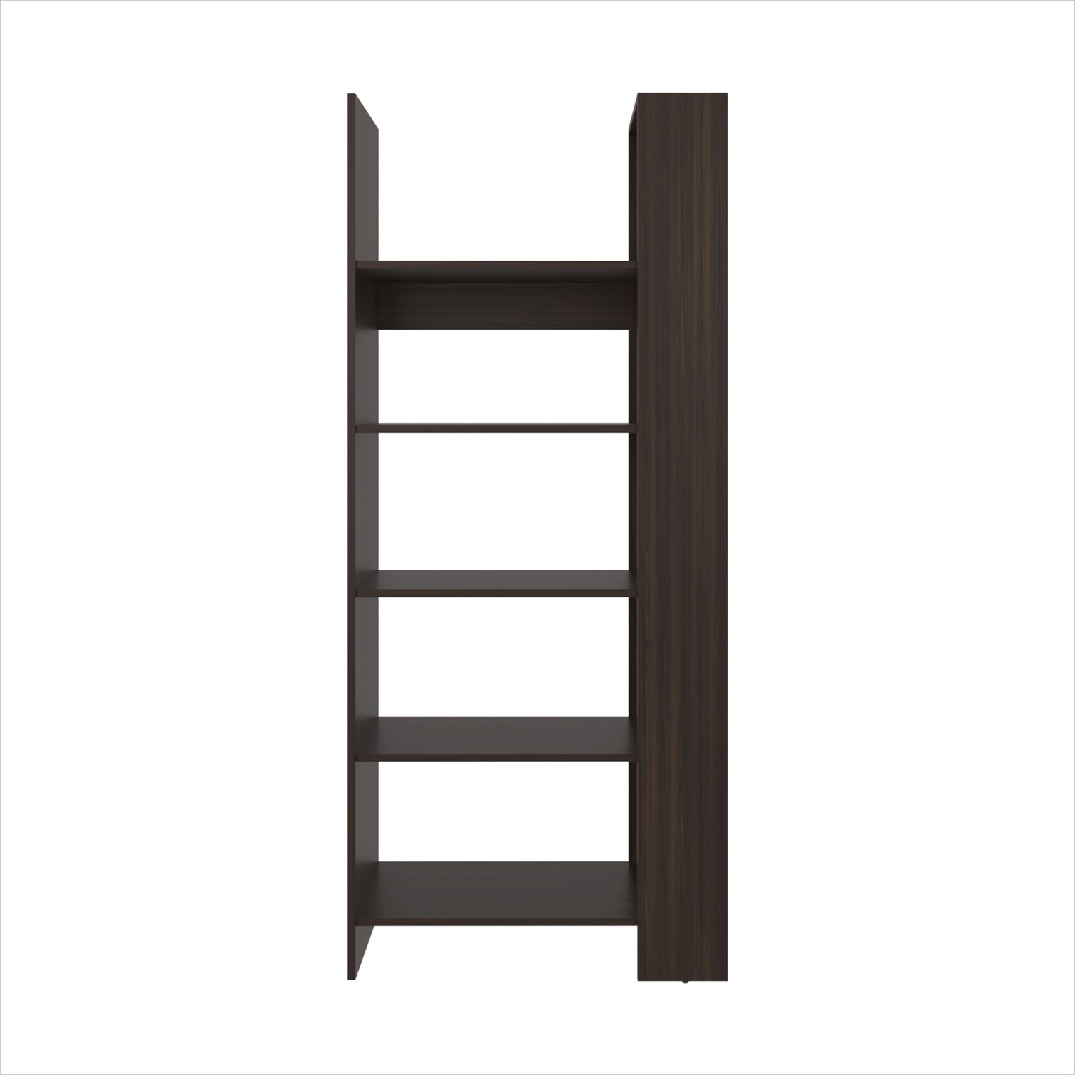 Naturefalls Tall Freestanding Bookcase with Four Open Shelves in Walnut ...