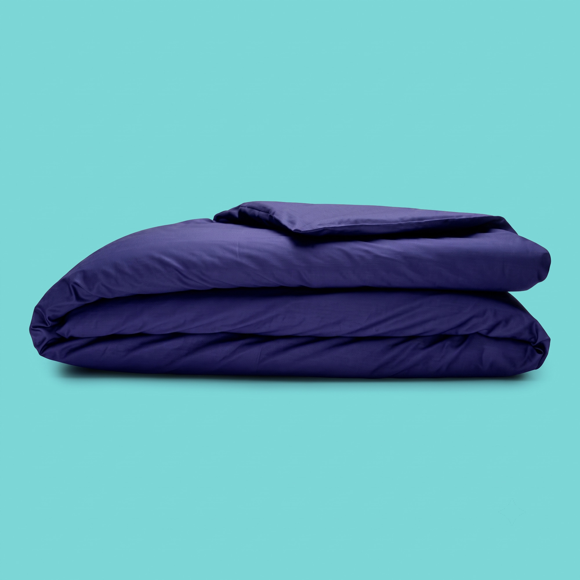 Sleepgram  Supima 400 Thread Count Cotton Duvet Cover w/Travel Bag Queen Violet