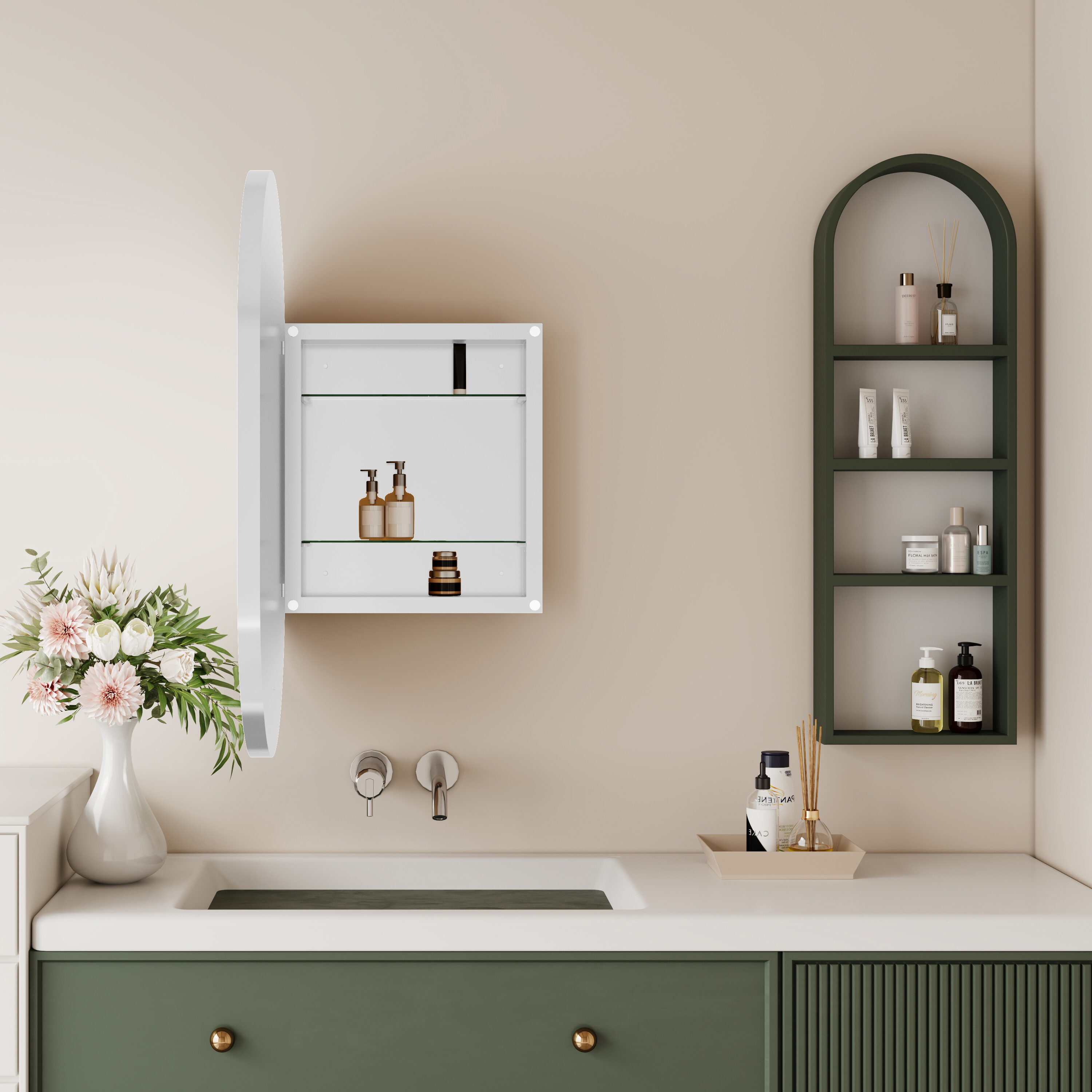 WELLFOR EX-2836C Bathroom-Medicine-Cabinets - View #10