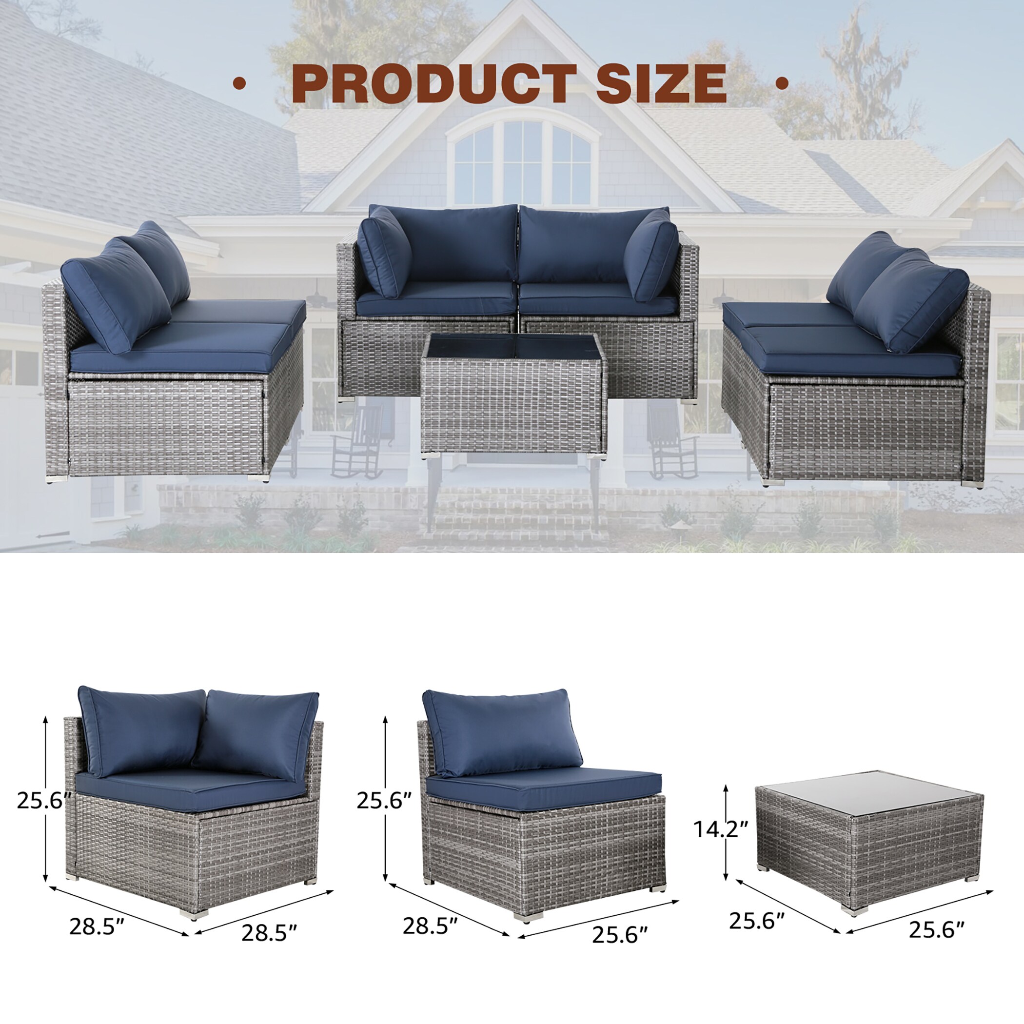 FOREST HOME FH-ZJ01BKBL Patio-Conversation-Sets - View #2