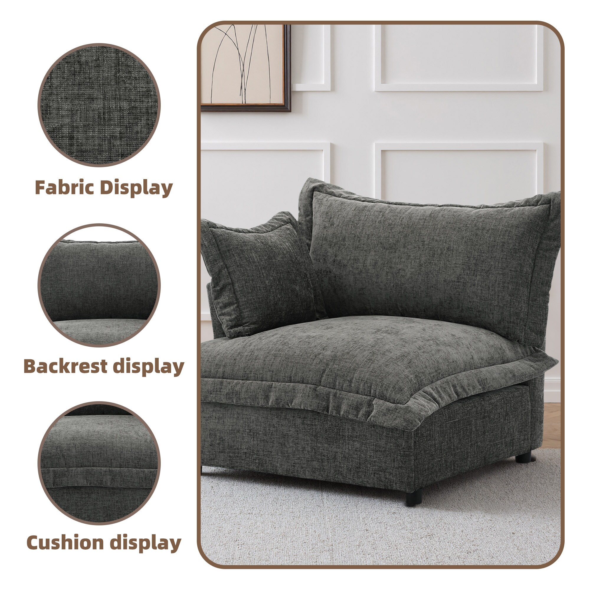 Dreamsidea CS11-DGRA-AC-R Sofas-Loveseats - View #8
