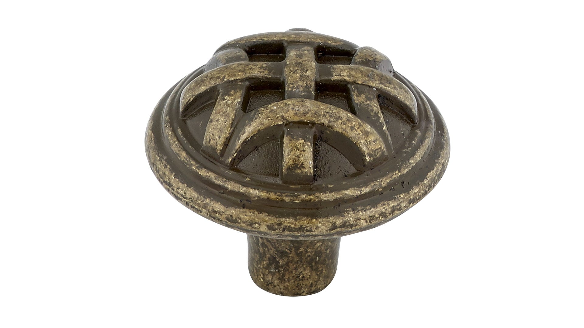 Richelieu 1 14 In Burnished Brass Round Traditional Cabinet Knob In The Cabinet Knobs 0963