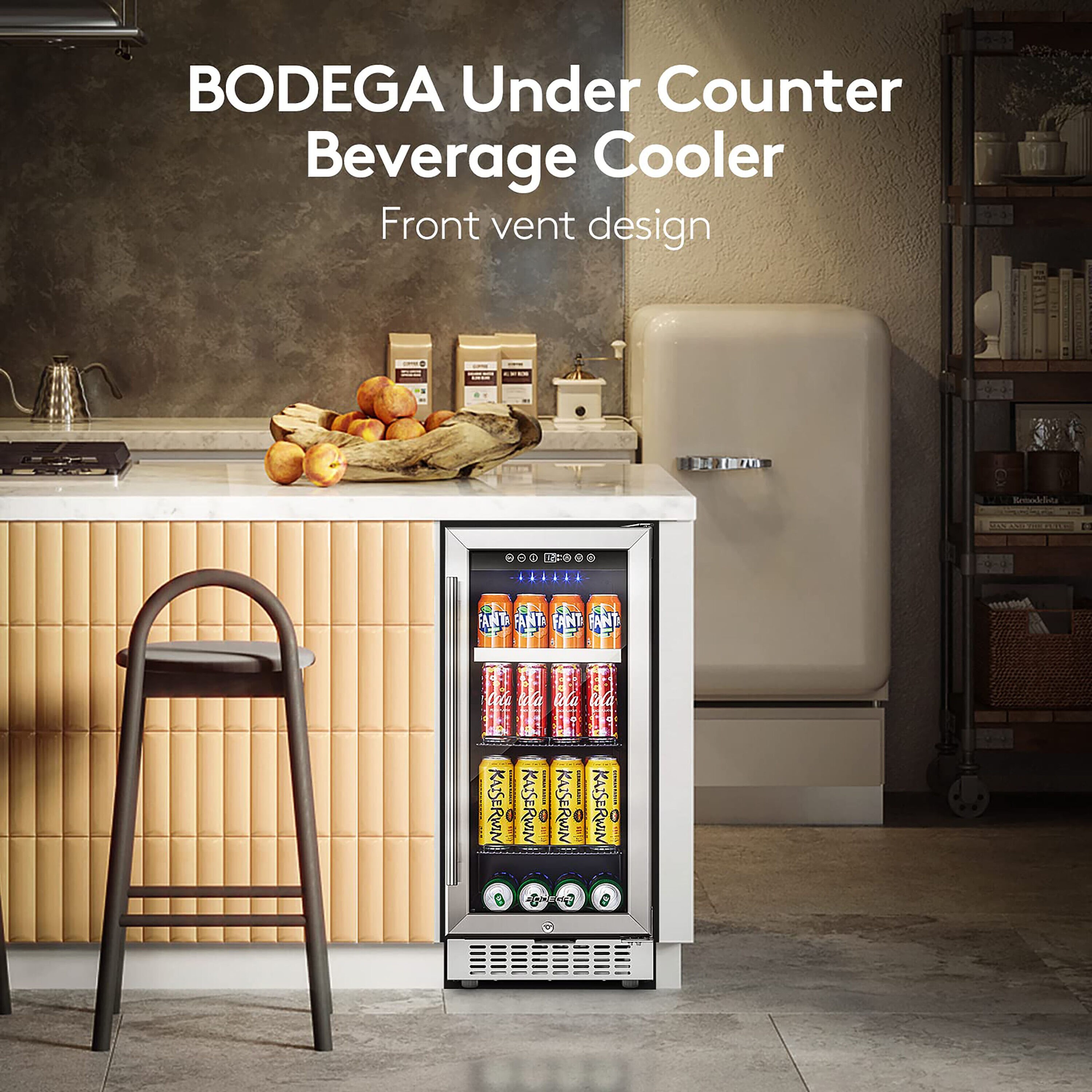 Sunjoy Insulated Beverage Cooler - 80 Quart Capacity - Steel Construction -  Brown Wood Grain Finish - Chalkboard Front - Locking Casters in the Beverage  Coolers department at