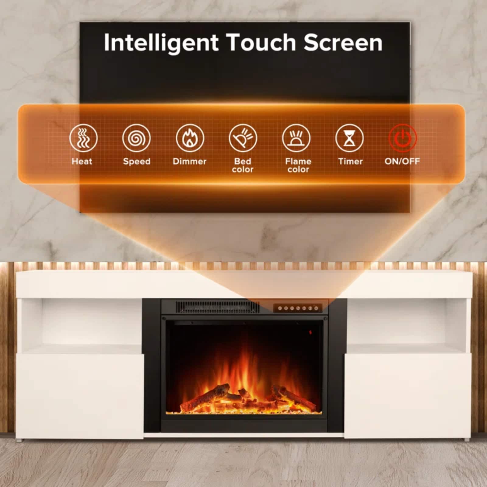 Antarctic Star LSAS-SM2303W Electric-Fireplaces - View #3