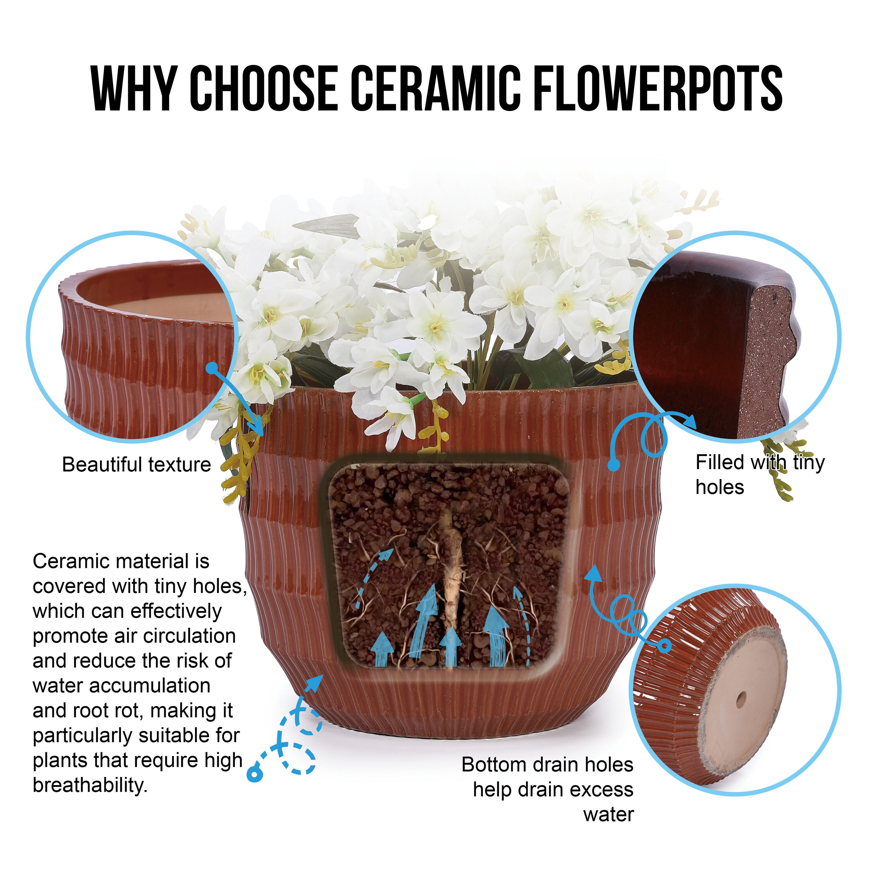 Kahomvis MDJ-QPPOT-33 Planter-Window-Box - View #8