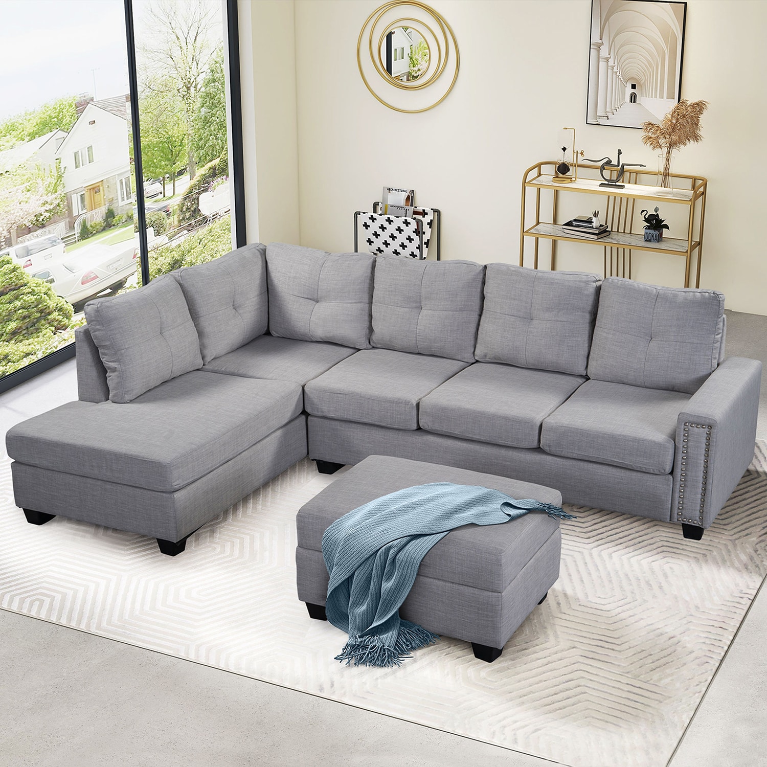 SINOFURN SYA370108GY Sofas-Loveseats - View #6