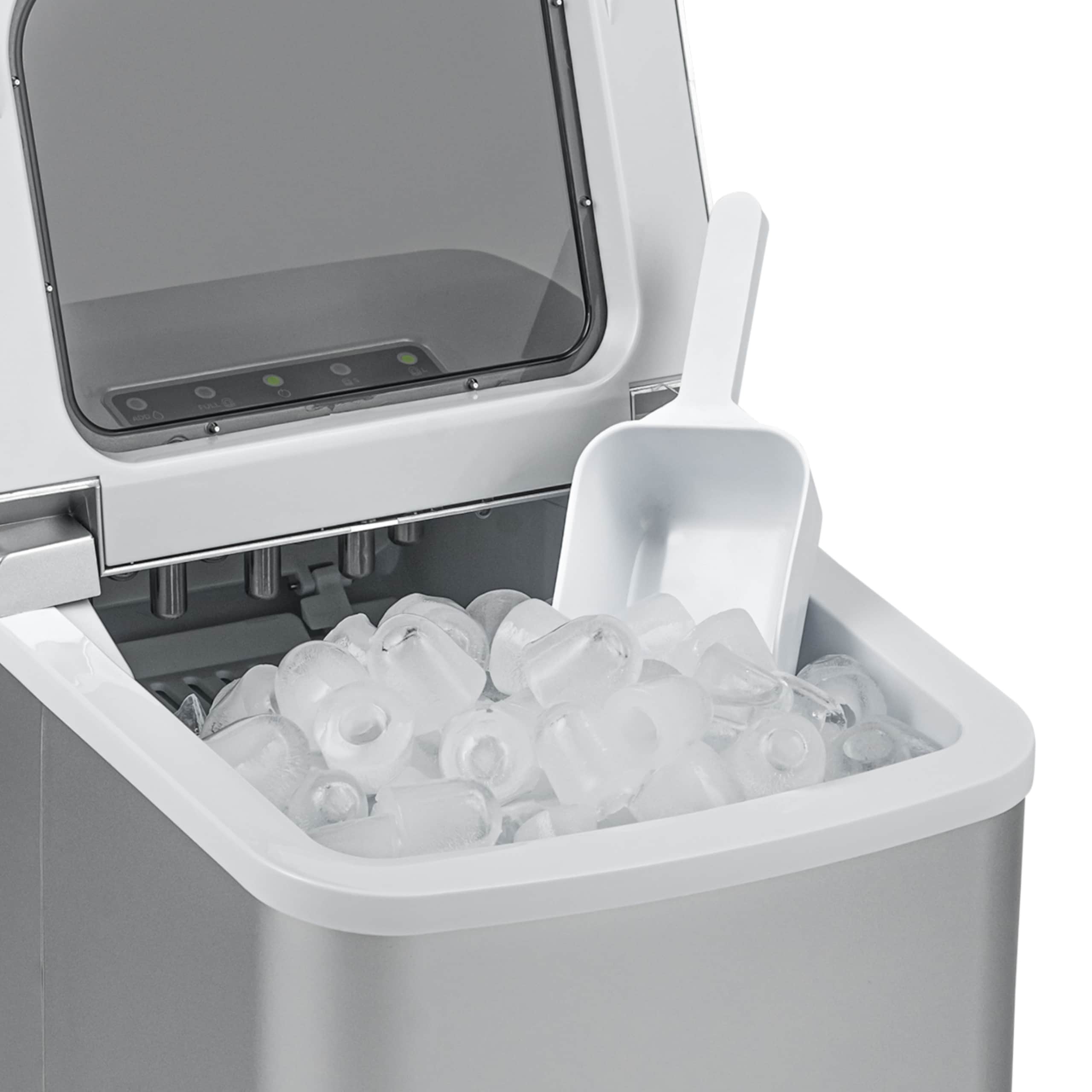 Newair 26 lb Silver Portable Countertop Ice Maker