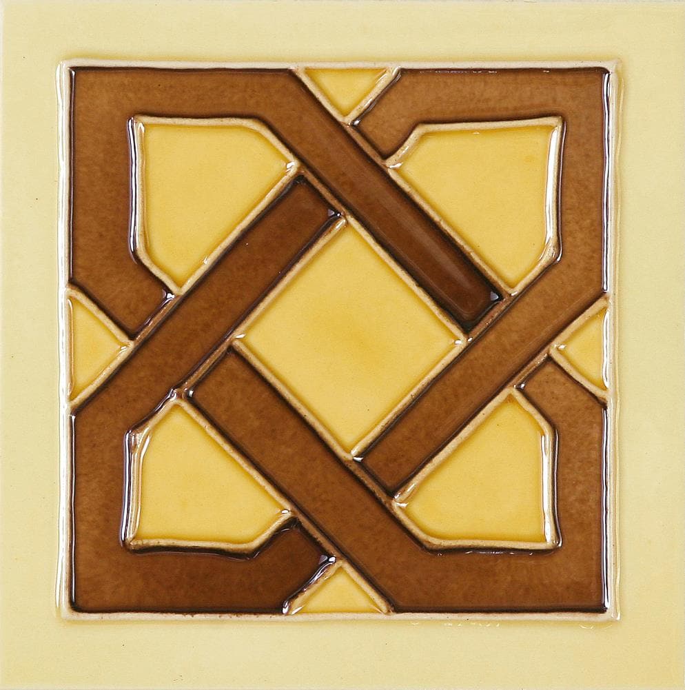 Solistone DULCE 6X6 Hand-Painted Ceramic Dulce 6-in x 6-in Glazed Ceramic Patterned Wall Tile ( 2.5-sq ft Carton )