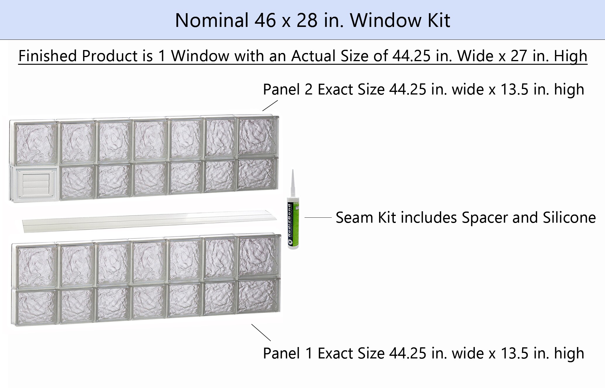 REDI2SET D4628IS Glass-Block-Windows - View #2