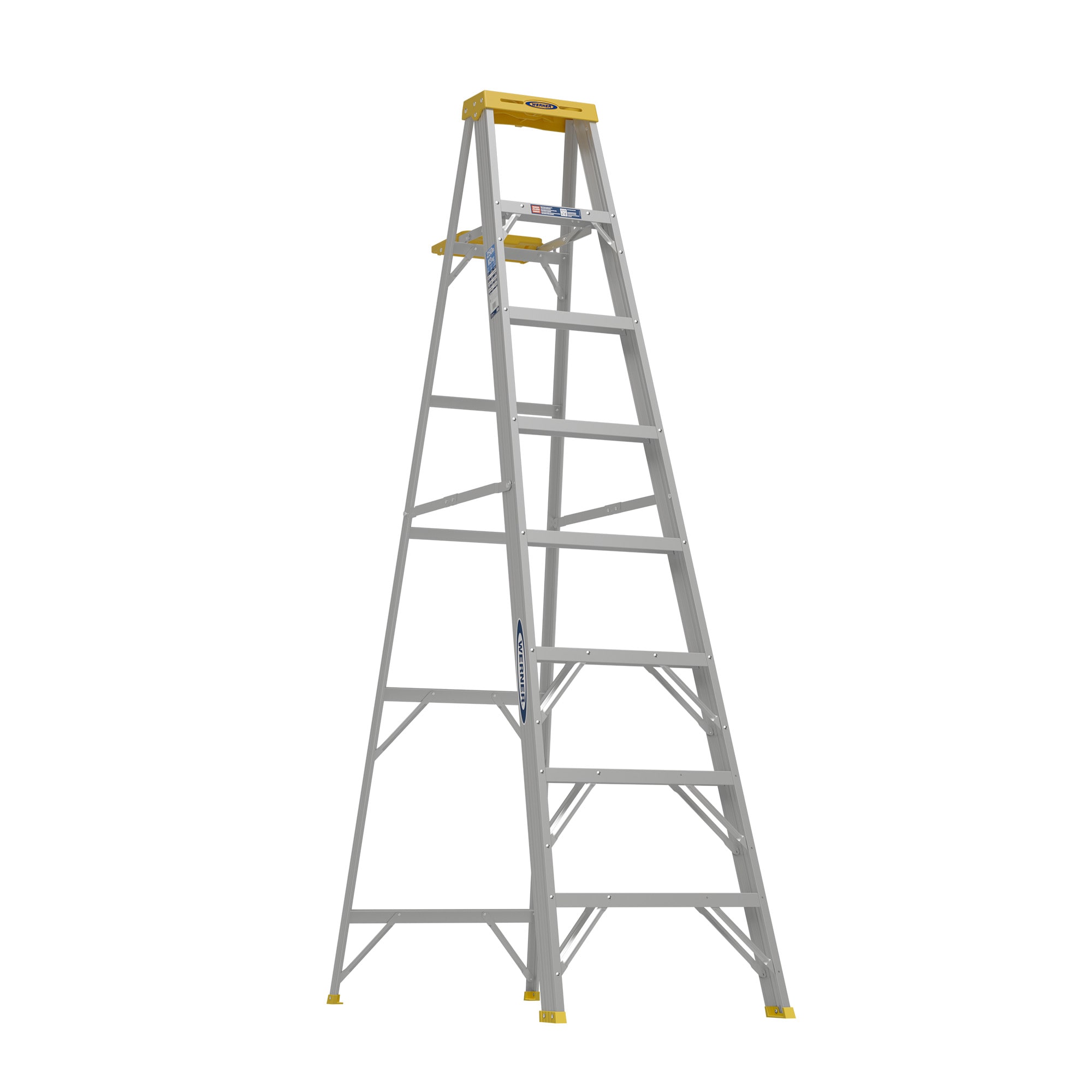 Werner 360 8-ft Aluminum Type 1- 250-lb Load Capacity Step Ladder