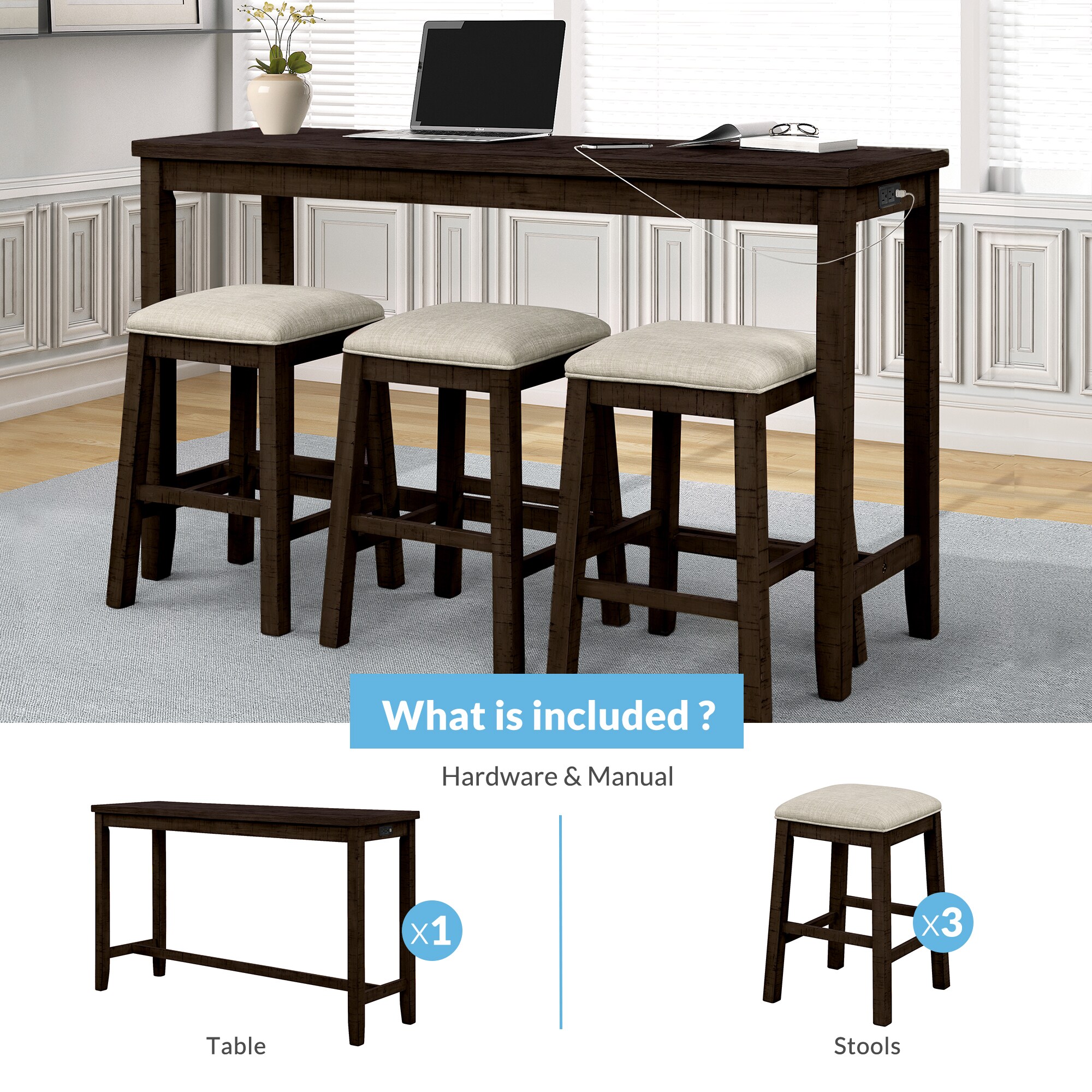 LIVIZA GIZ-MA539BN Dining-Sets - View #3