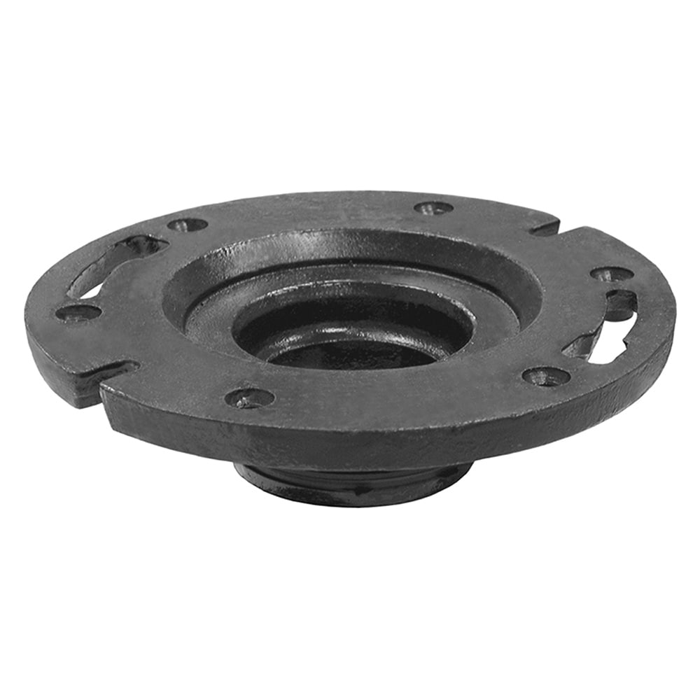 Jones Stephens C47440 Push-In 7-Inches Black Cast Iron Closet flange