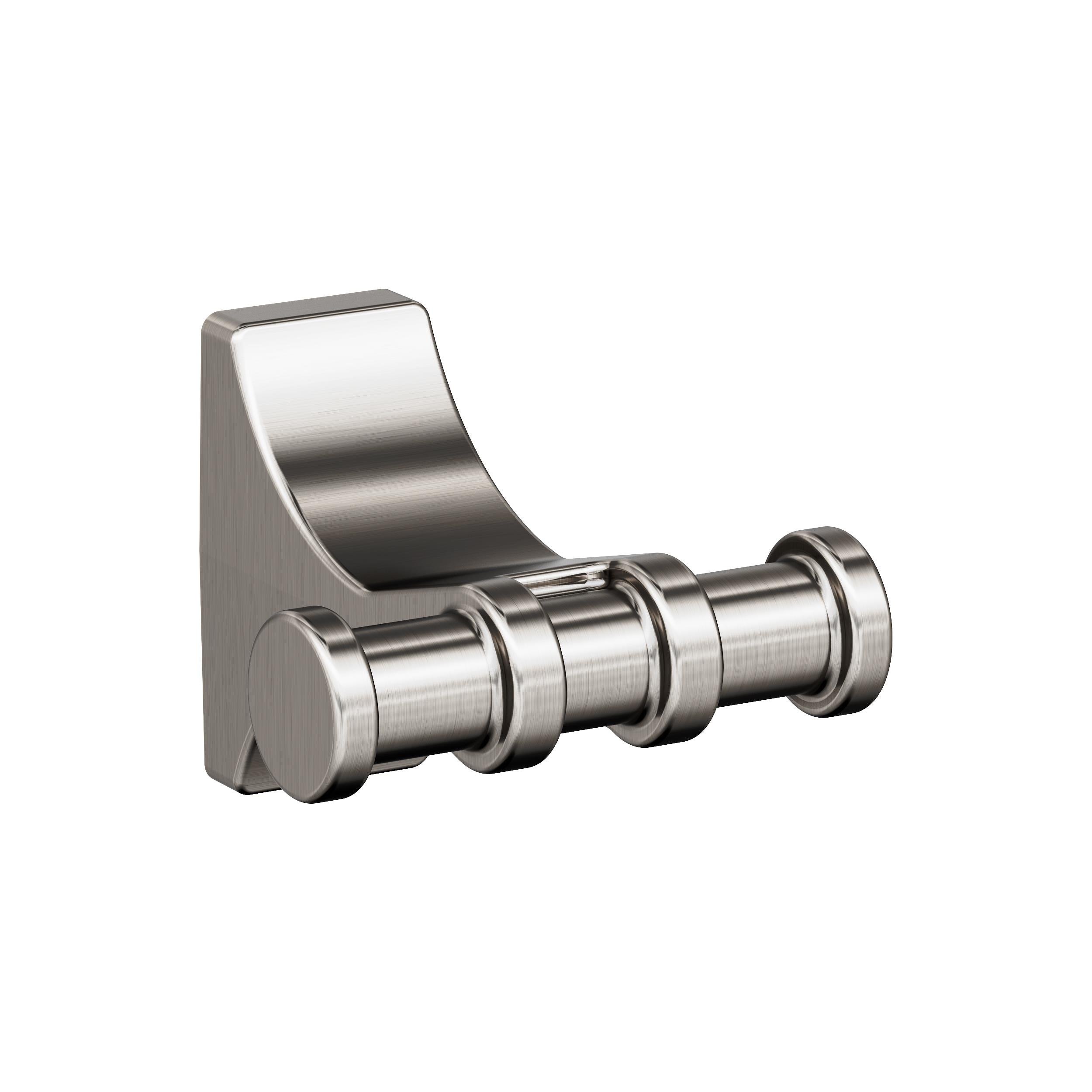Amerock BH36050G10 Davenport Brushed Nickel Double -Hook Wall mount Towel Hook