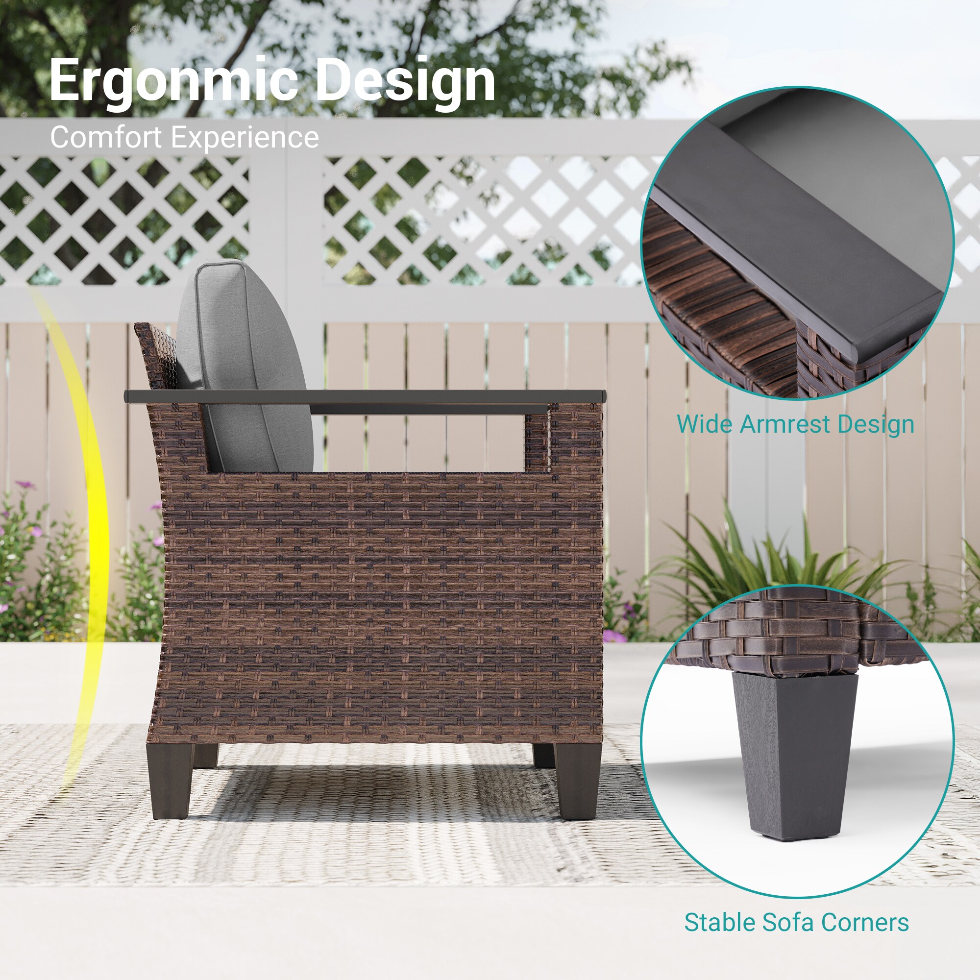 ACEGOSES LW-126BGY-T7 Patio-Conversation-Sets - View #6