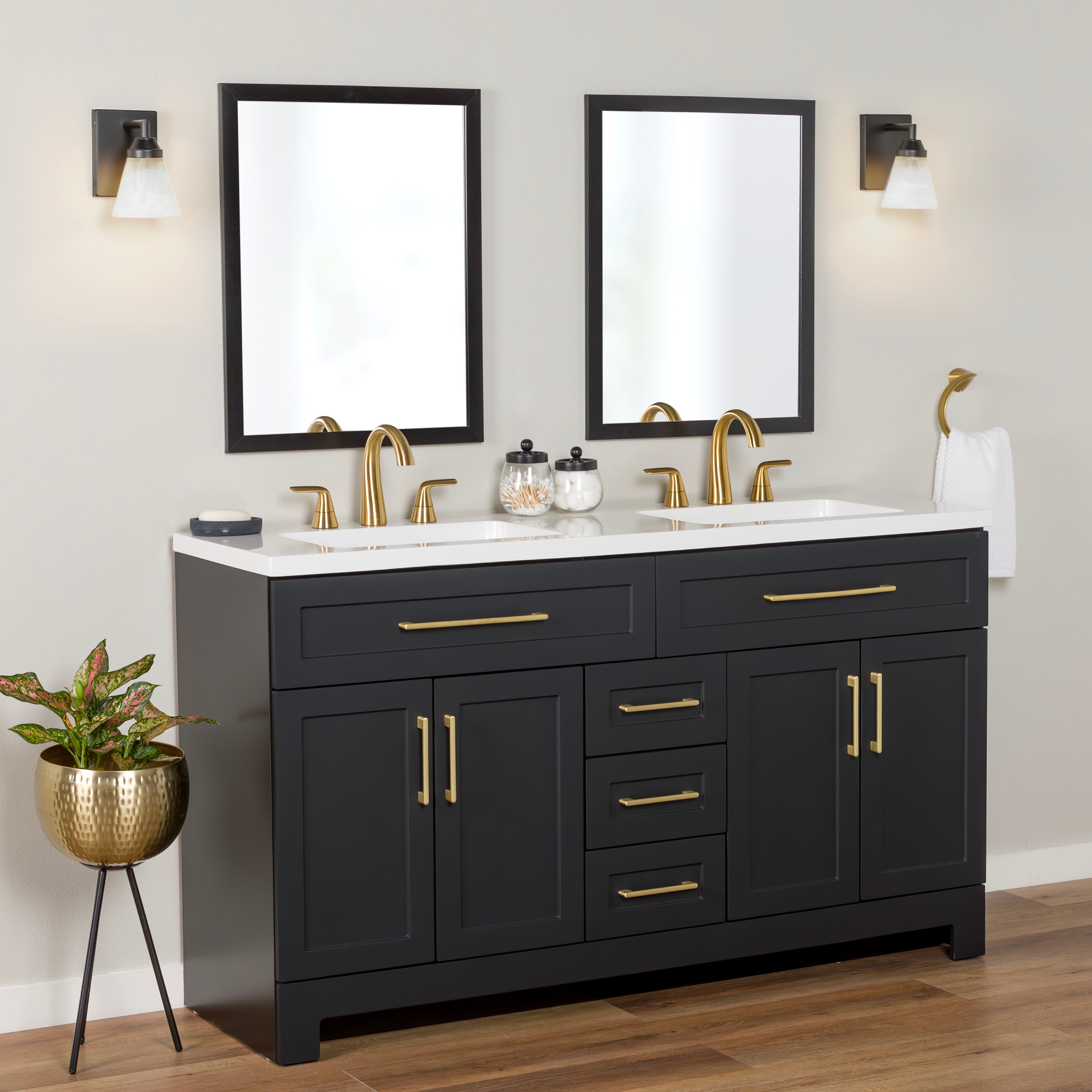 Style Selections CU60P2-MB Bath-Vanity-Combo - View #6