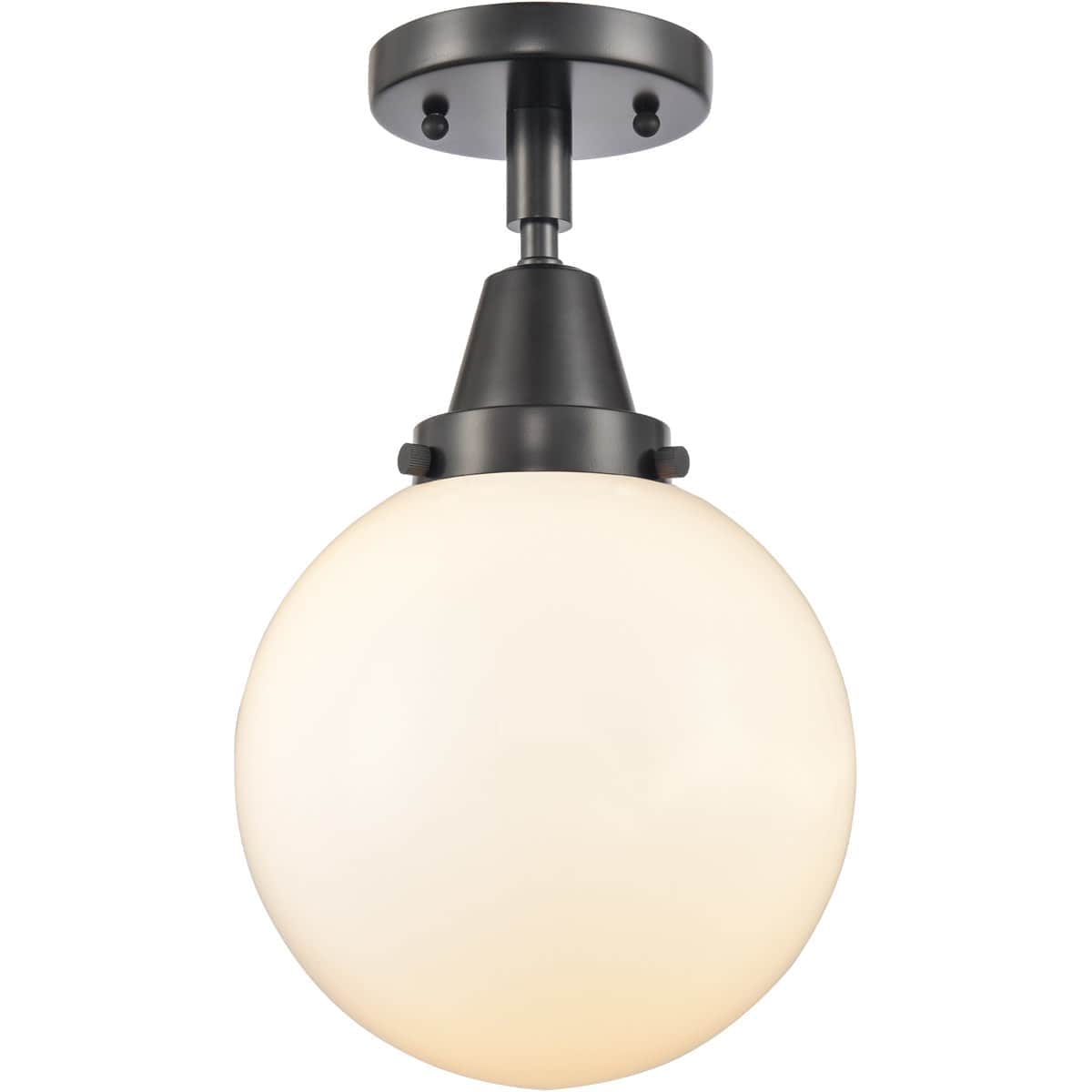 Innovations Lighting 2134505 447-1C-BK-G201-8-LED Beacon Flush Mount Matte Black