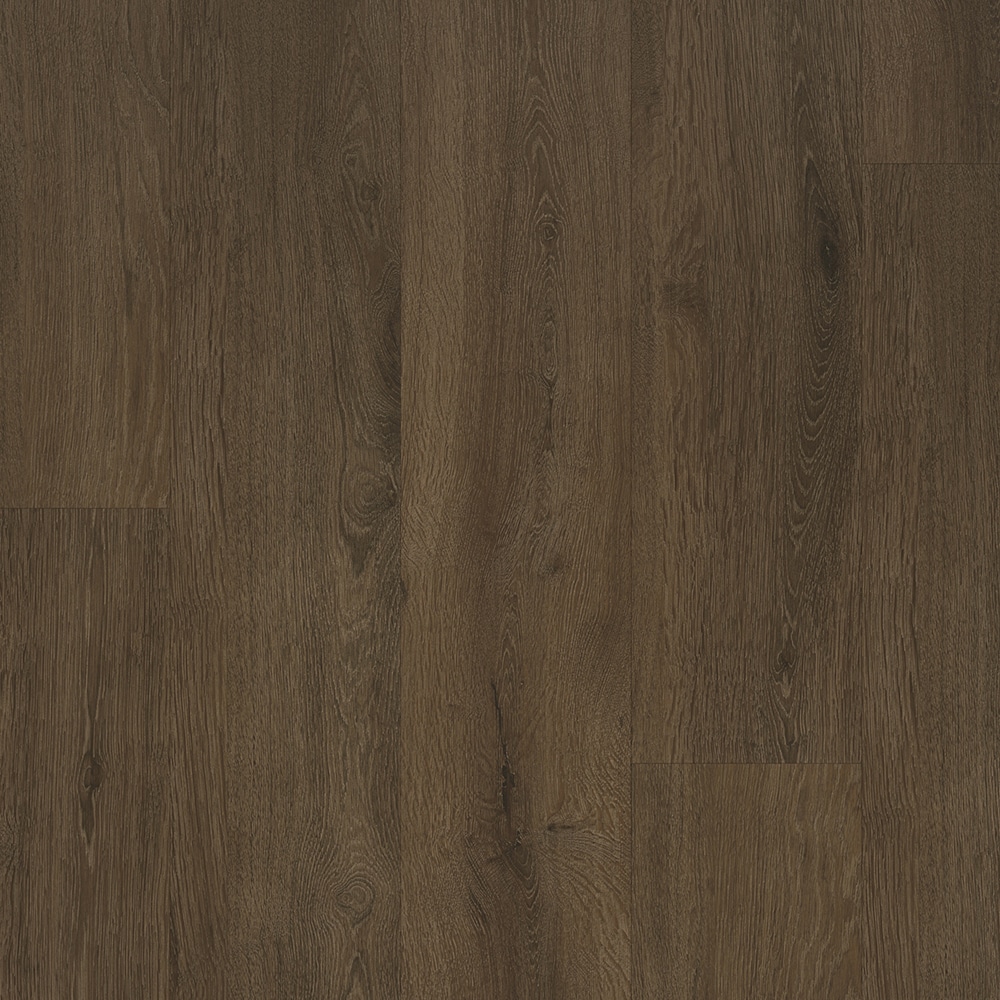 Style Selections LWD5385RCB Tudor Oak Brown Wood look 12-mil x 7-in W x 48-in L Waterproof and Water Resistant Interlocking Luxury Vinyl Plank Flooring ( 23.21-sq ft Carton )