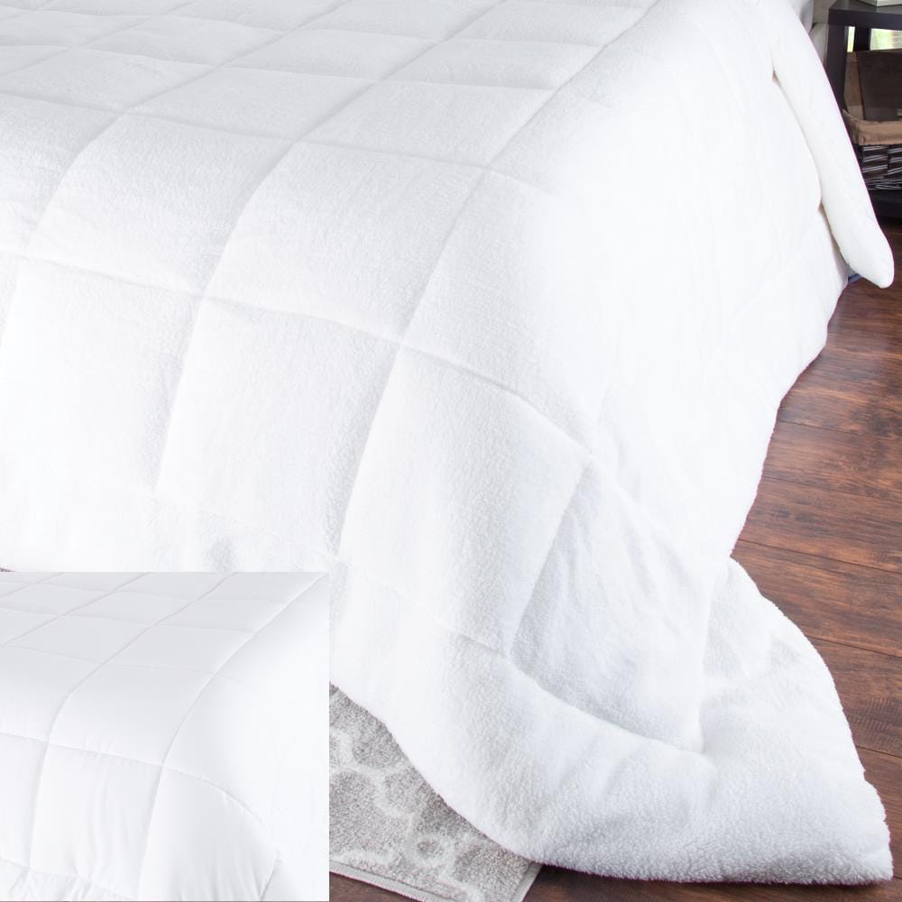 Hastings Home 960842JEJ Comforters White Solid Full/Queen Comforter