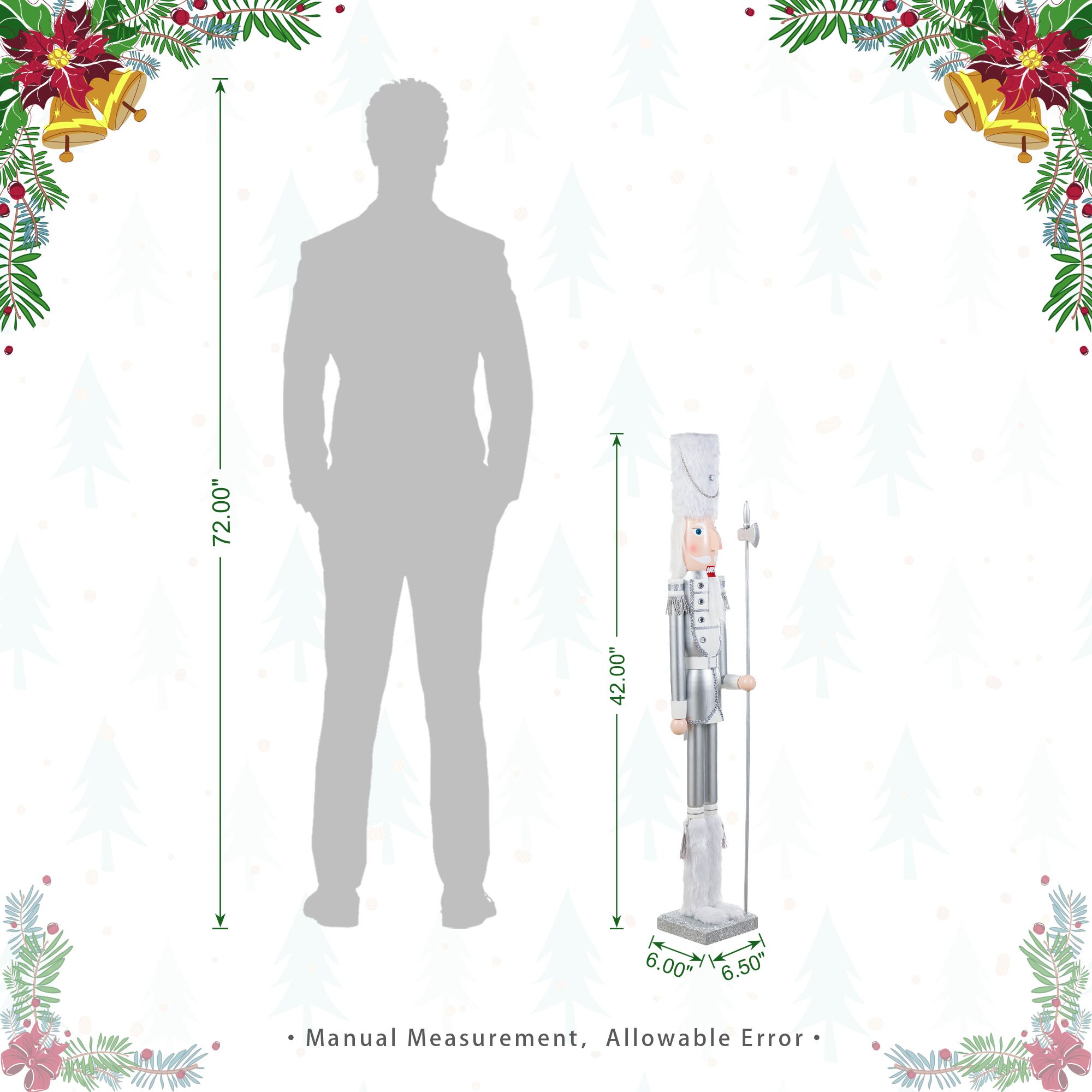 Glitzhome 2036700015 Table-Christmas-Decorations - View #5