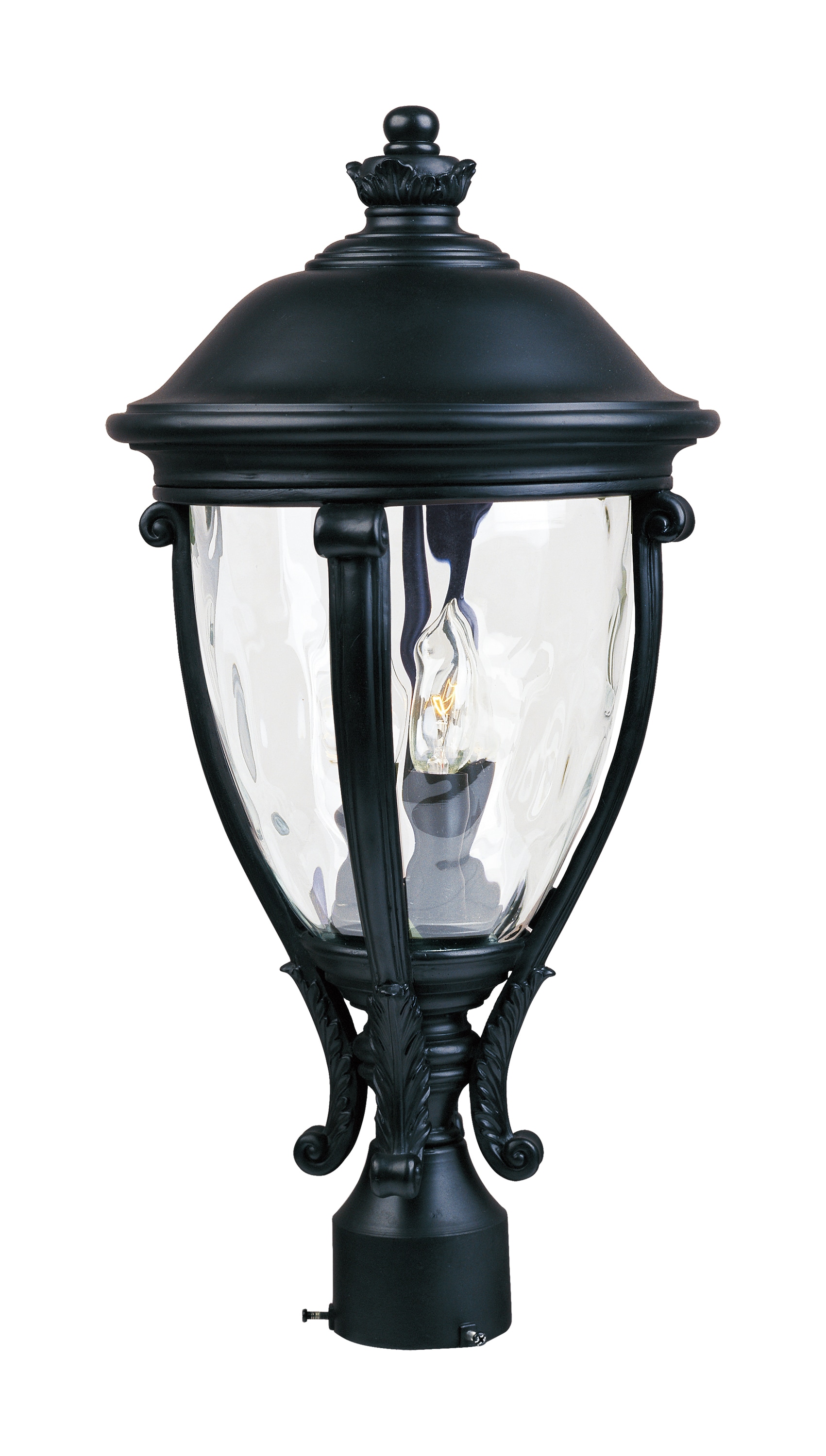Maxim Lighting 41421WGBK Camden VX 23-Inches Black Traditional Outdoor Post light