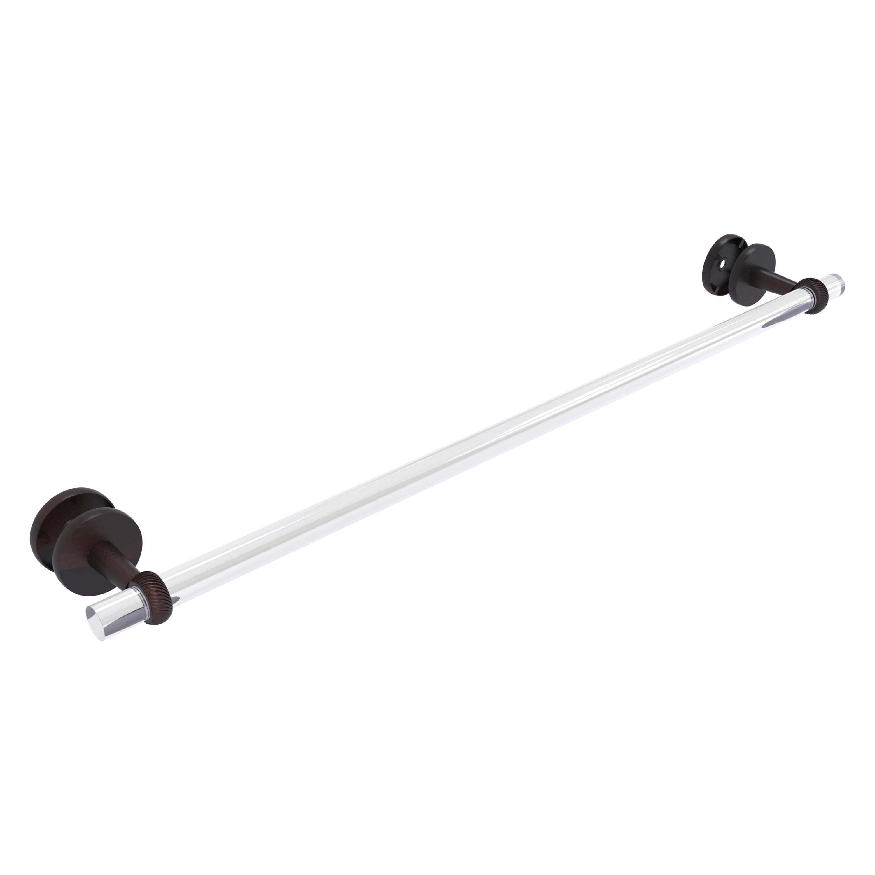 Allied Brass CV-41T-SM-30-VB Clearview 30-in Venetian Bronze Wall mount Single Towel Bar