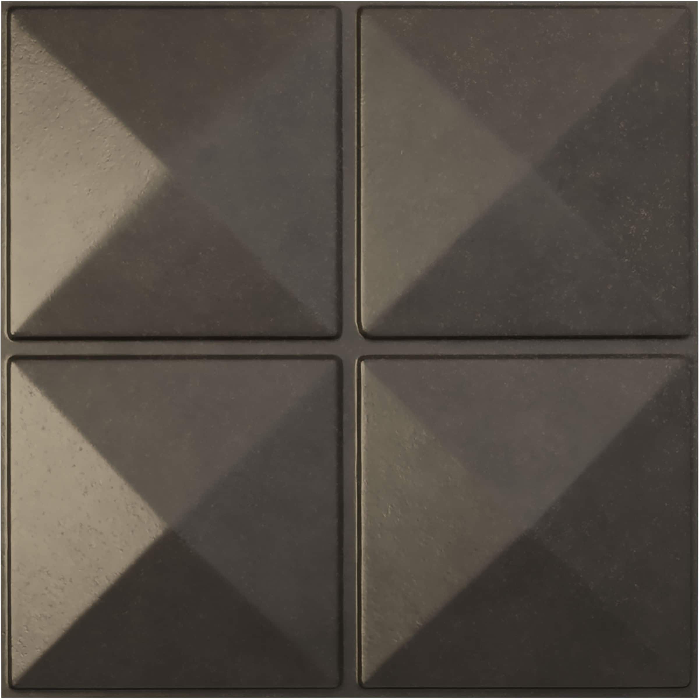 Ekena Millwork WP20X20RIDST 19-5/8-in x 19-5/8-in Embossed Paintable/Stainable Green PVC Wall Panel (