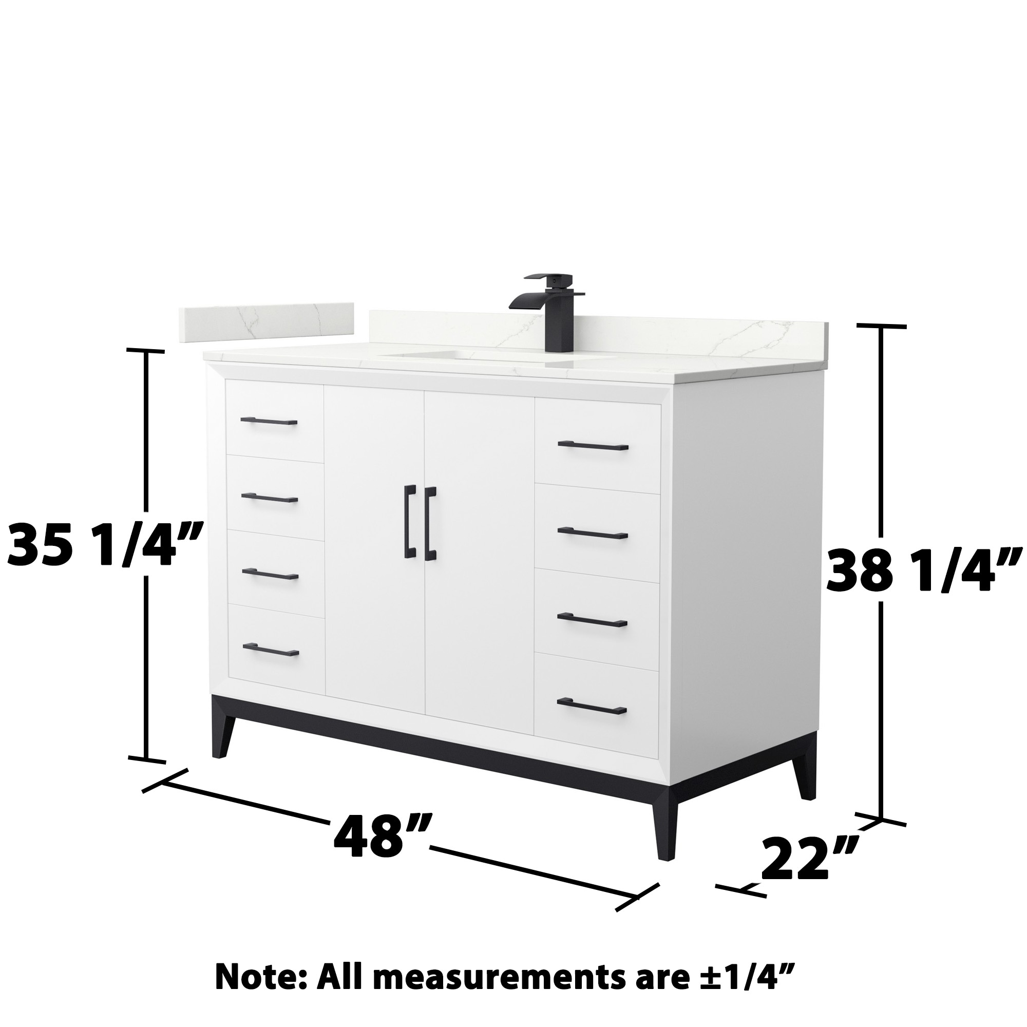 Wyndham Collection WCH818148SWBGTUNSMXX Bath-Vanity-Combo - View #6