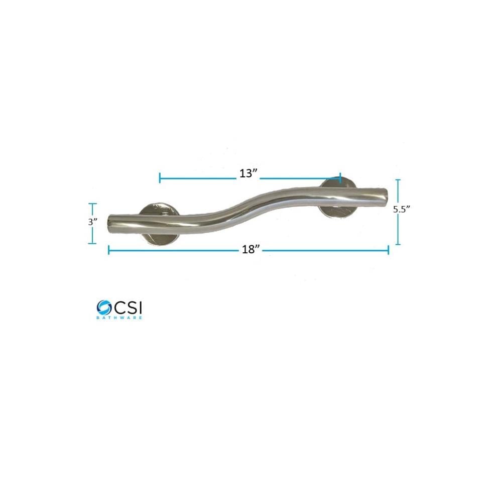 CSI Bathware BAR-WL18-TW-125-PO Grab-Bars - View #3