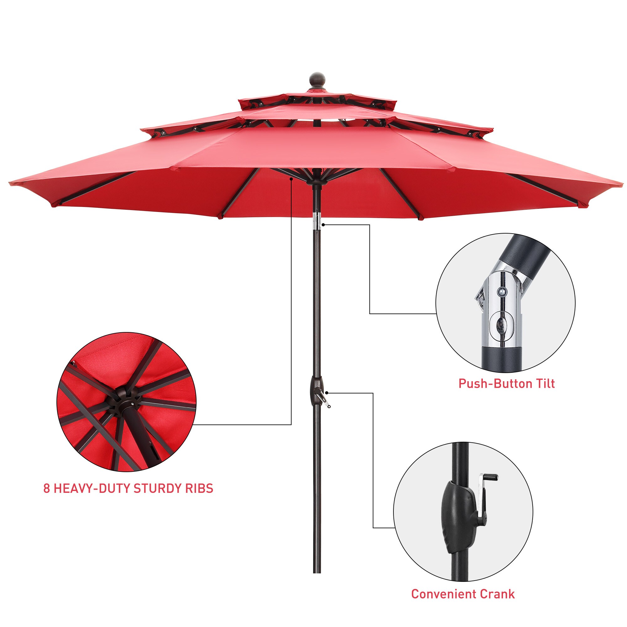 Ainfox R0CSS91XRD Umbrellas-2 - View #3