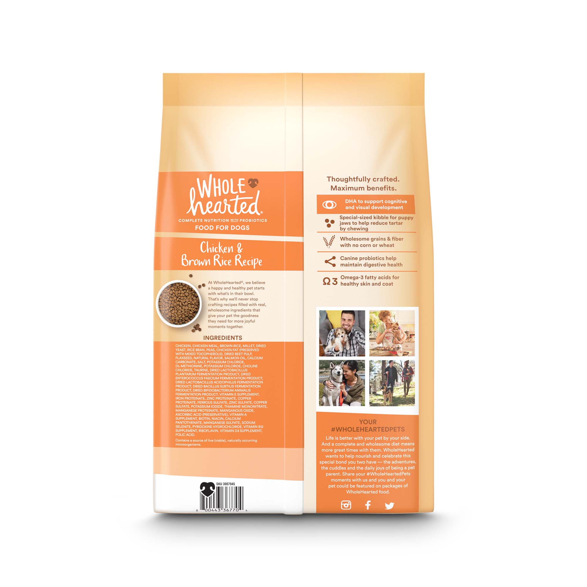 wholehearted dog food nutrition facts