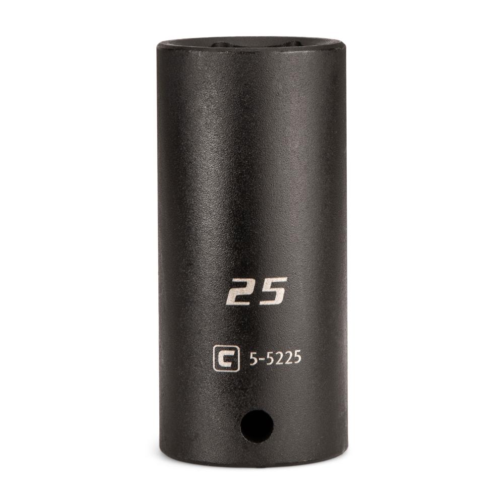 Capri Tools CP55225 Metric 1/2-in Drive 25mm 6-point Impact Socket Individual