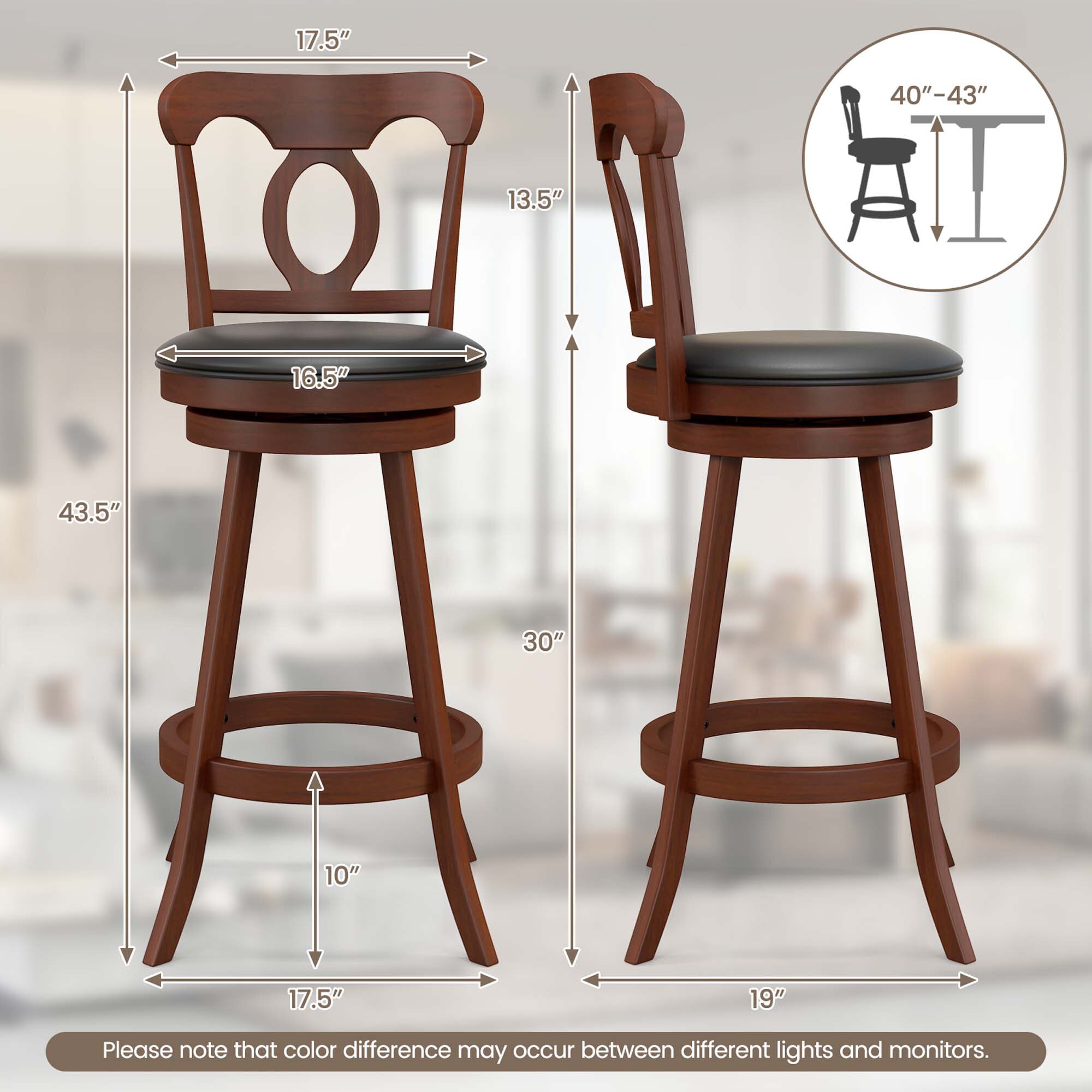 Costway SXL00030 stools - View #2