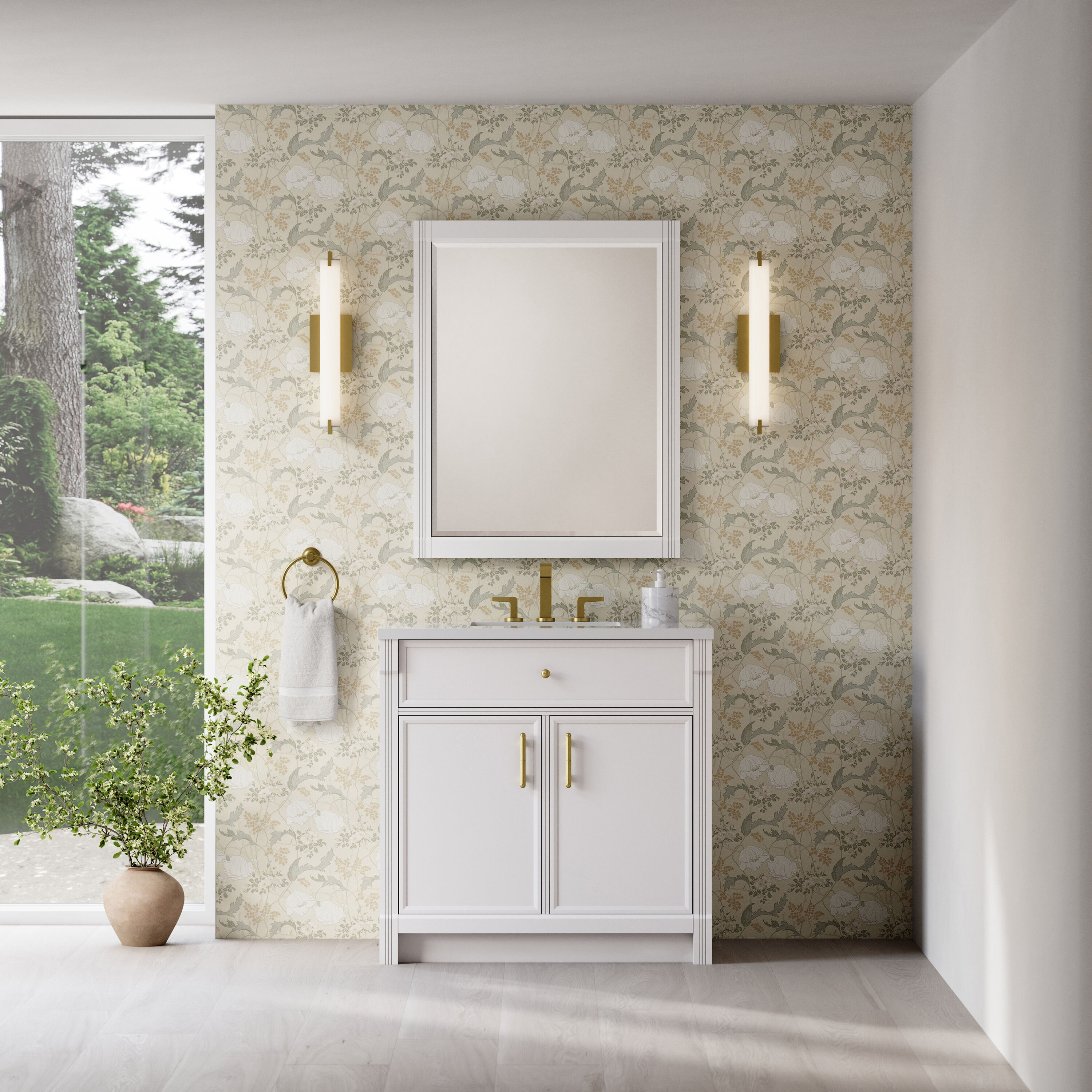 James Martin Vanities 660-M30-BW Framed-Bath-Mirrors - View #2