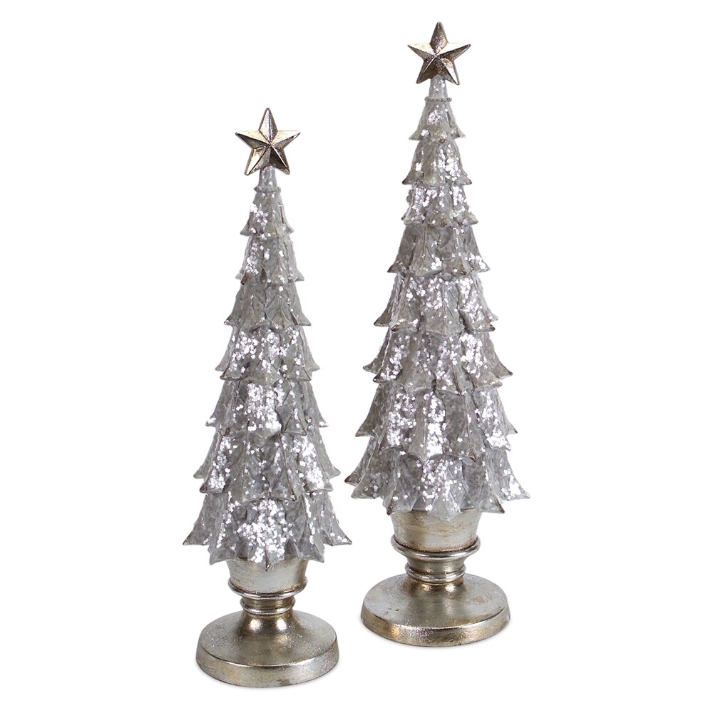 Melrose International White/Gold Tree Decoration at Lowes.com