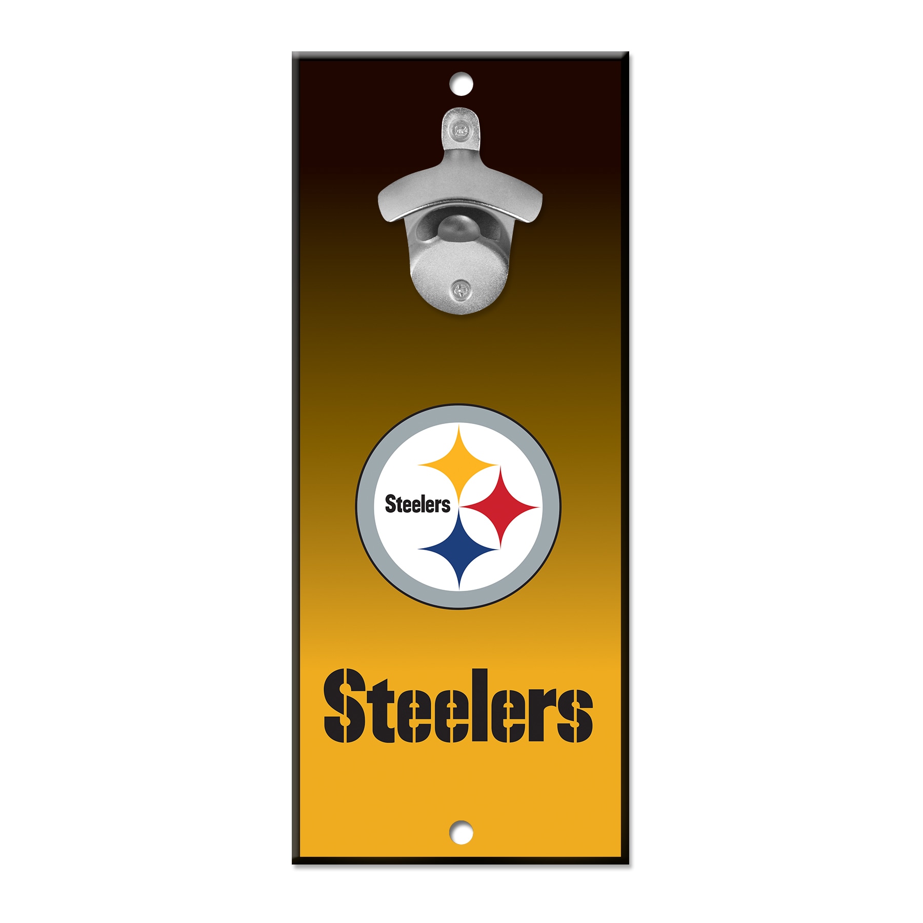 WinCraft Sports Pittsburgh Steelers NFL FAN CAVE SIGN 12-in x 5-in Wood Residential Sign