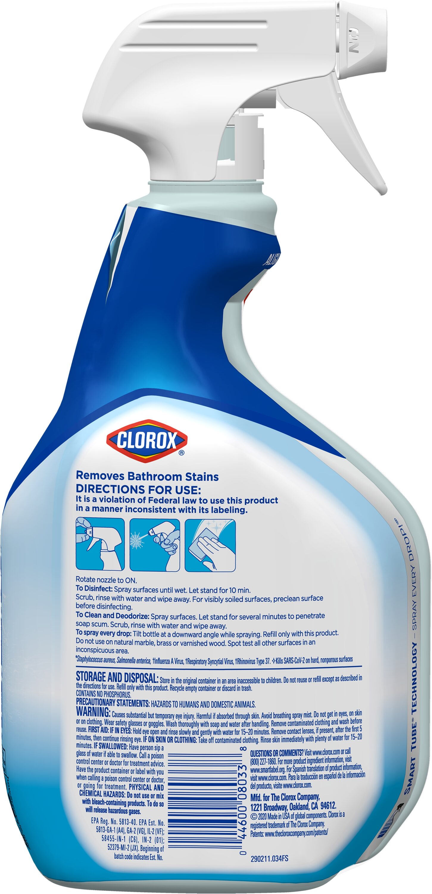 Clorox Disinfecting Spray, Bleach Free Bathroom Cleaner Spray, All Purpose  and Bathroom Cleaning, Bleach Free Disinfectant, 30-32 Ounces (Pack of 3)
