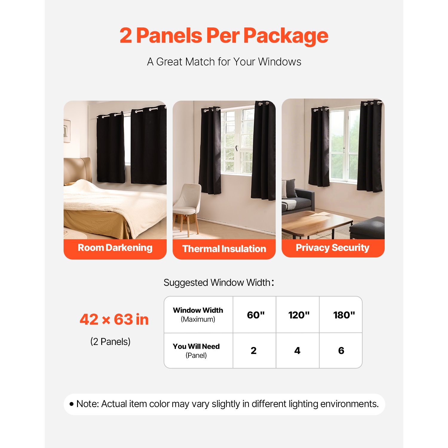 VEVOR SCSHZGCL426307816V0 curtains - View #5