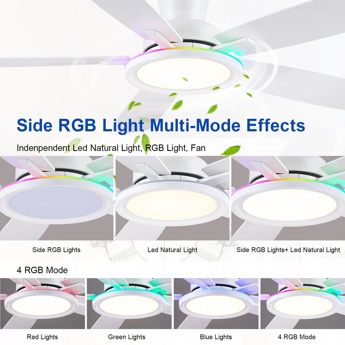Kviflon LS8240-52WHRGB Ceiling-Fans - View #12
