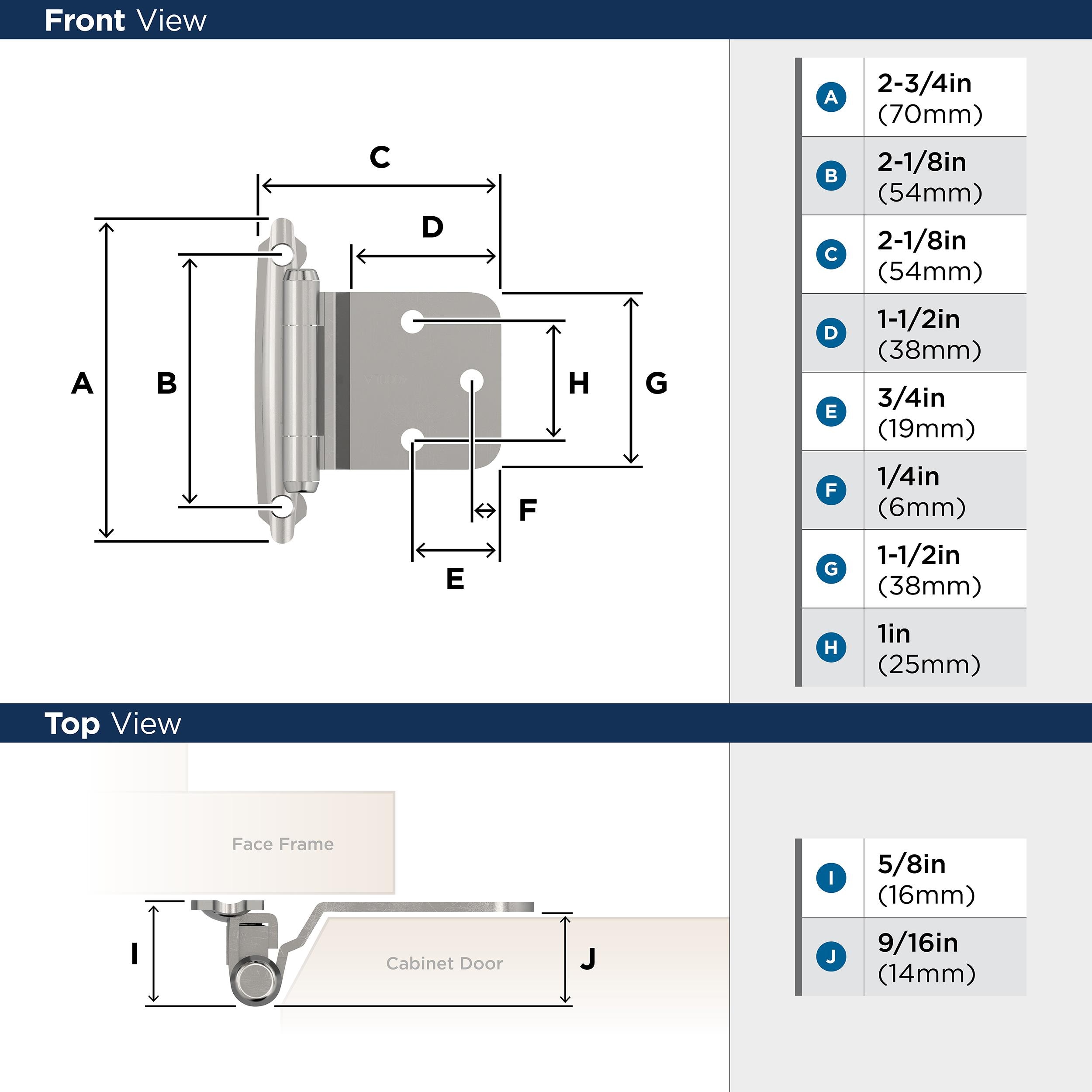 Amerock BPR763026 Cabinet-Hinges - View #5