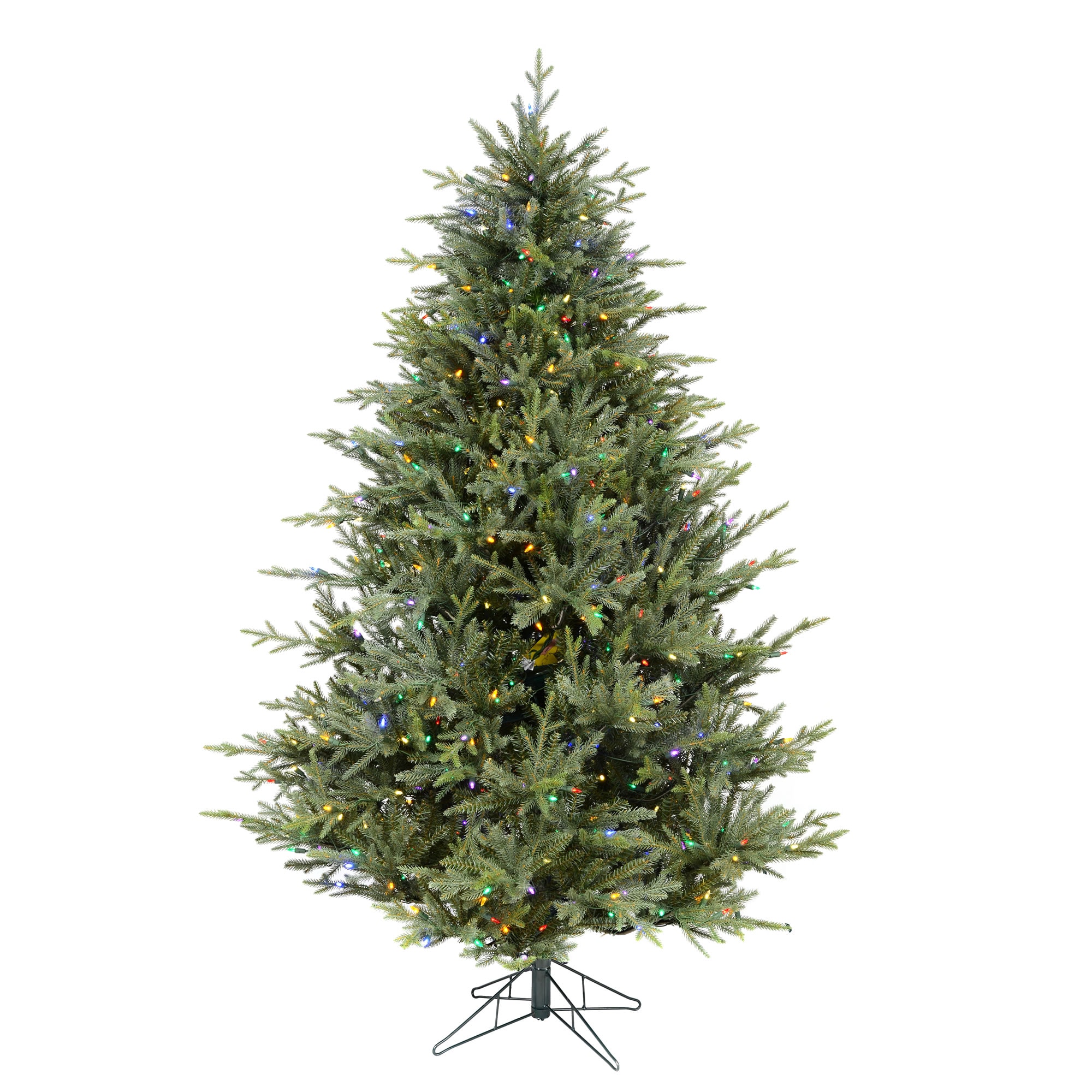 Vickerman A110367LED 6.5-ft Fir Pre-lit Artificial Christmas Tree with Multicolor LED Lights
