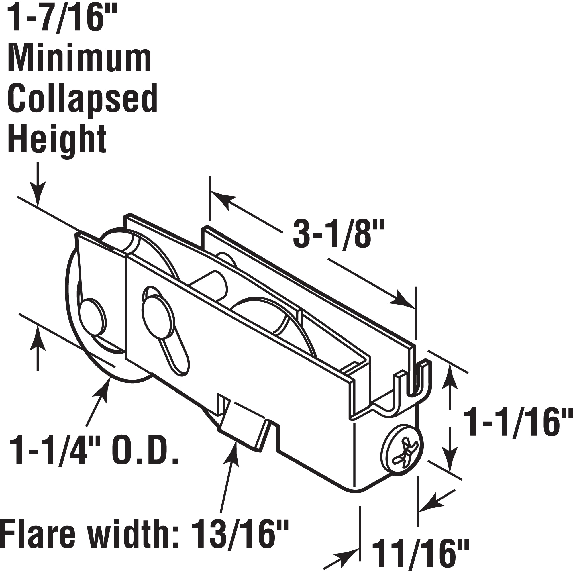 Prime-Line D 1552 Sliding-Patio-Door-Roller-Assemblies - View #3