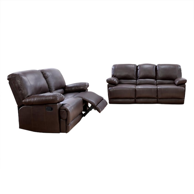 Chocolate Brown Bonded Leather Sofa Set, Is Bonded Leather Furniture Any Good