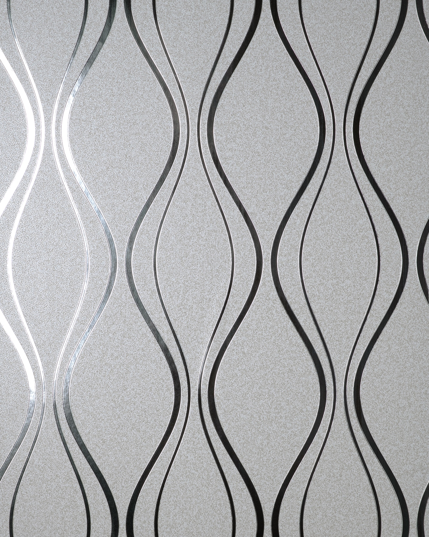 Fine Decor FD42800 Medley 57.5-Sq. Feet Silver Paper Geometric Unpasted Wallpaper
