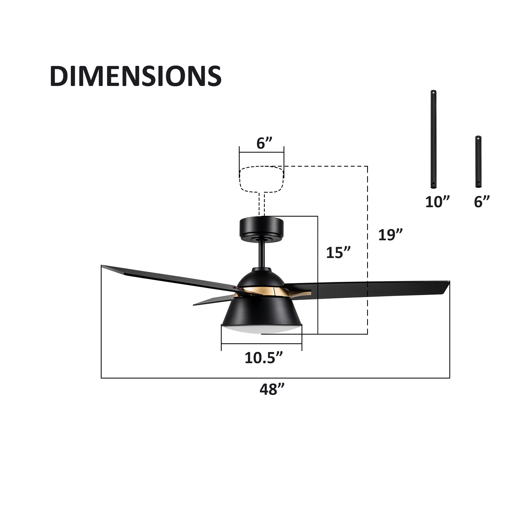 CARRO USA LDC483A-L12-B2-1G Ceiling-Fans - View #7