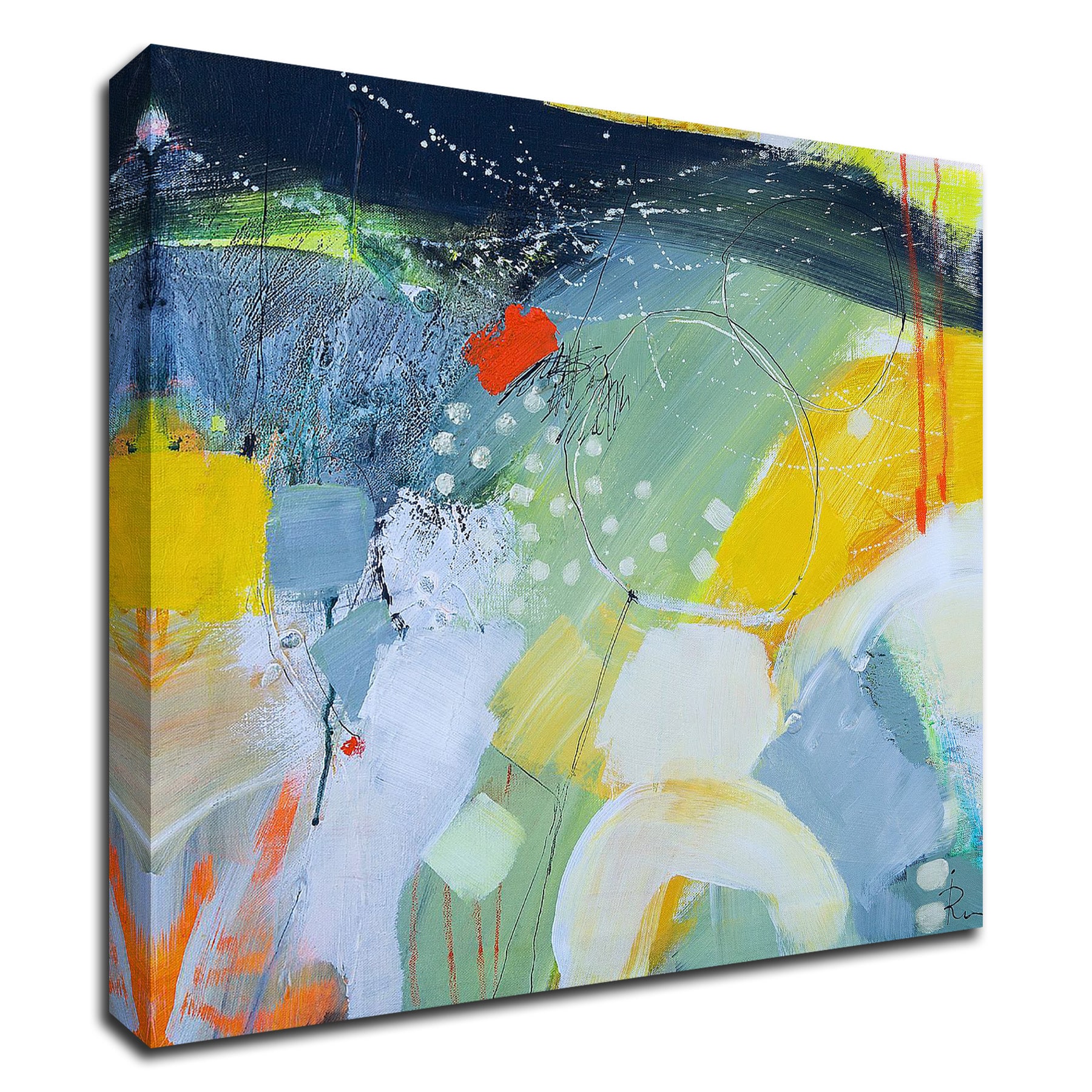 Tangletown Fine Art 8I149DC-2424 Untitled 57 Ira Ivanova 24-in H x 24-in W Abstract Print on Canvas